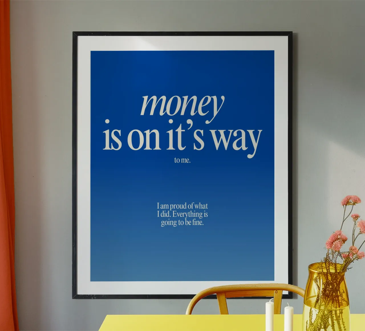 money poster da Ambition Wall