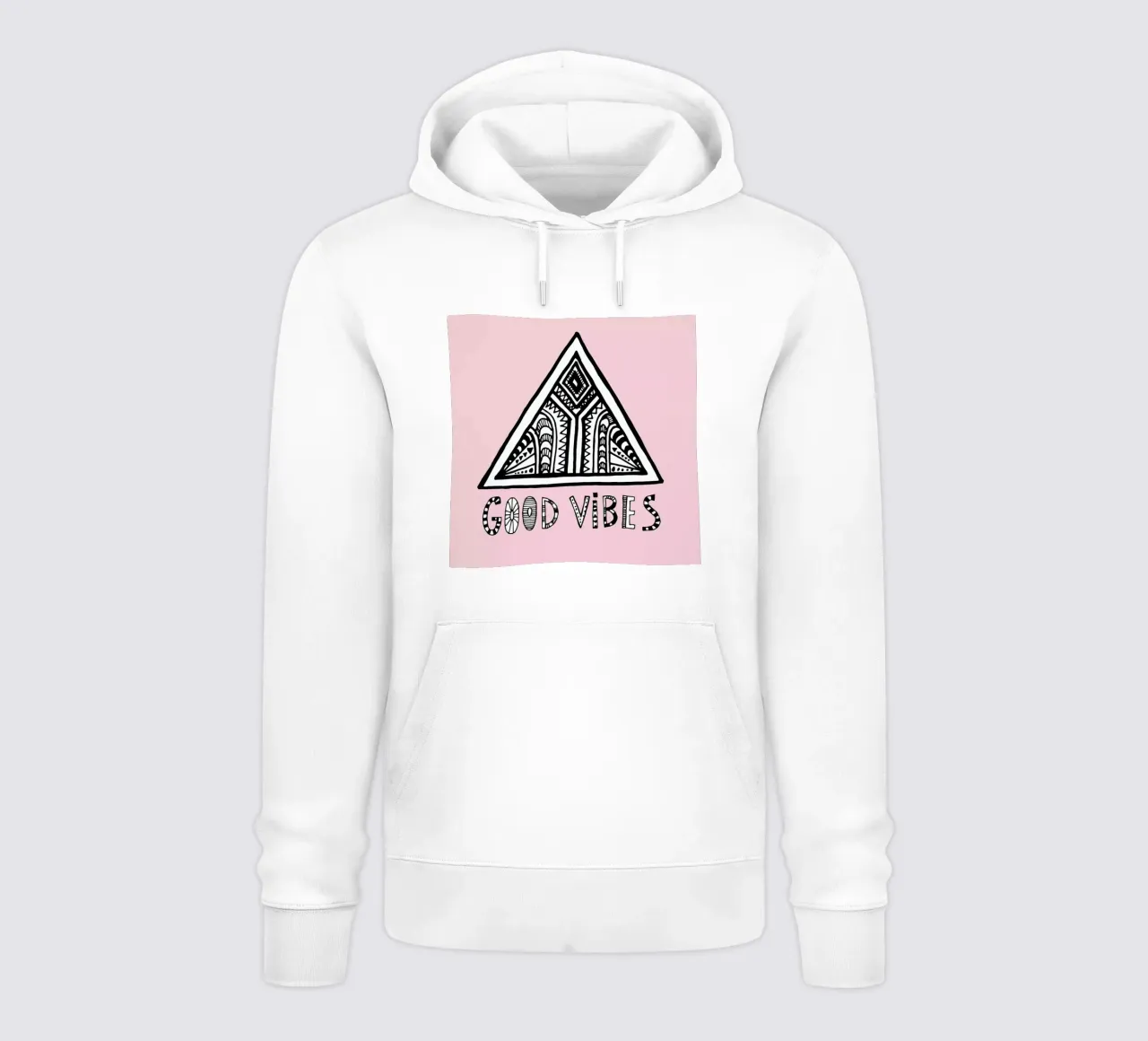 Good Vibes Pink Blue felpa con cappuccio da Vasare Nar