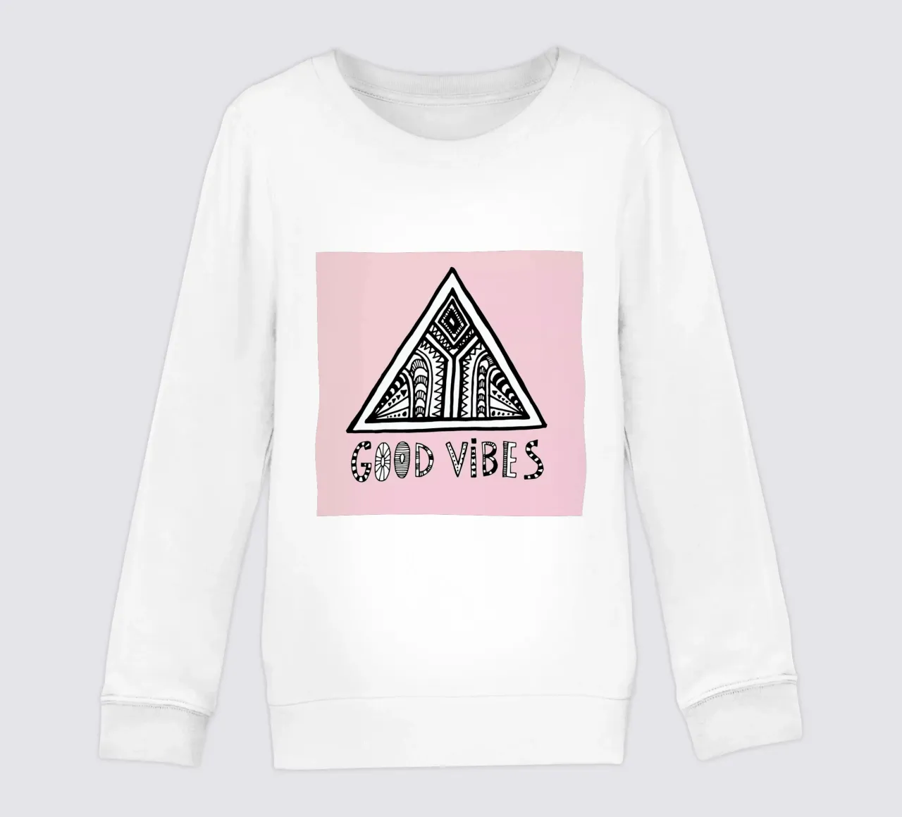 Good Vibes Pink Blue felpa bambino da Vasare Nar