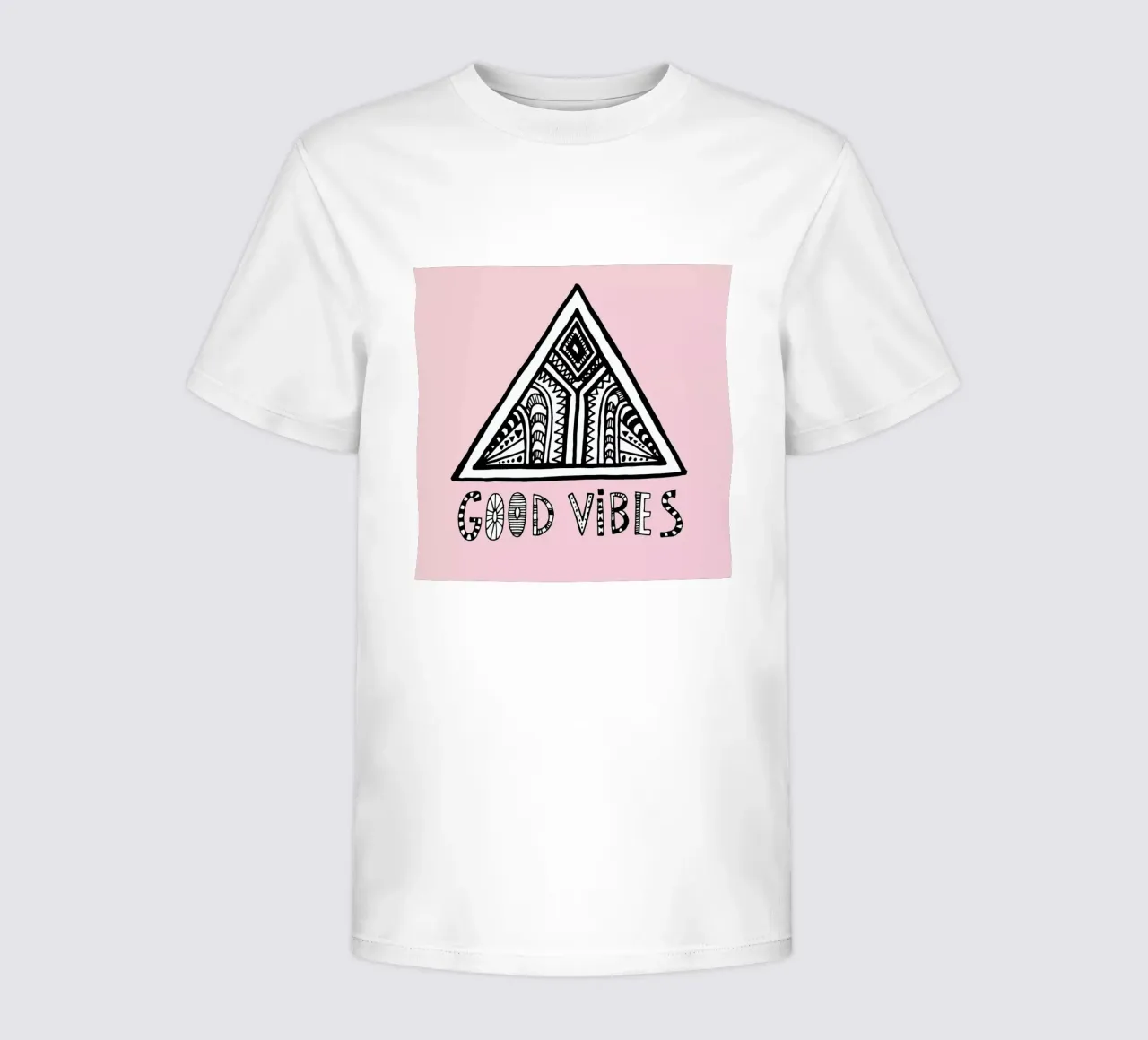 Good Vibes Pink Blue Kinder T-Shirt von Vasare Nar