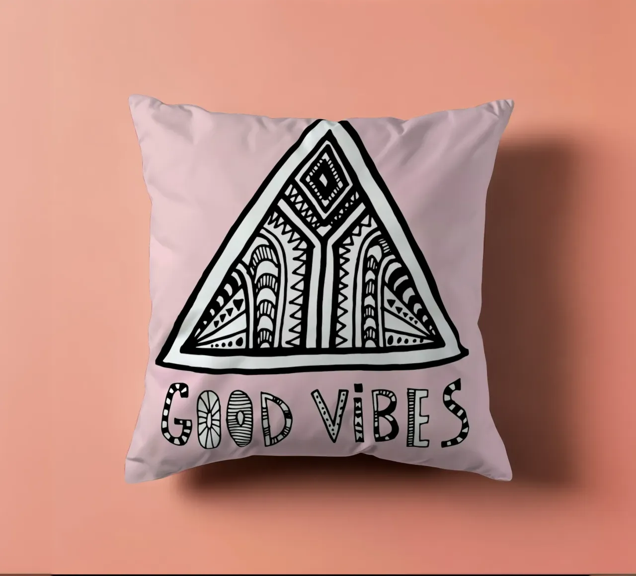 Good Vibes Pink Blue cuscino da Vasare Nar