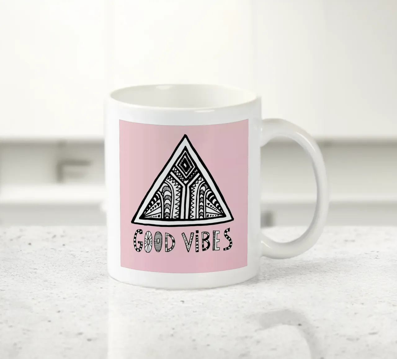 Good Vibes Pink Blue tazza in ceramica da Vasare Nar