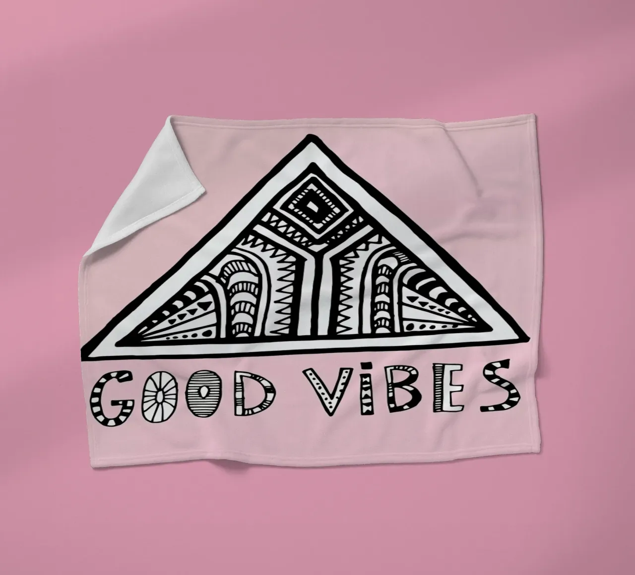 Good Vibes Pink Blue coperta in pile da Vasare Nar