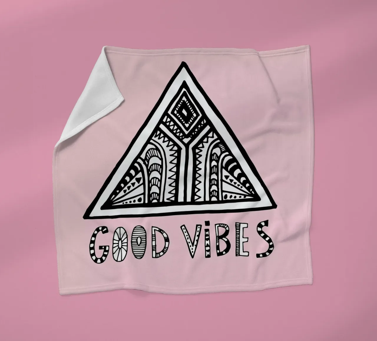 Good Vibes Pink Blue coperta in pile da Vasare Nar