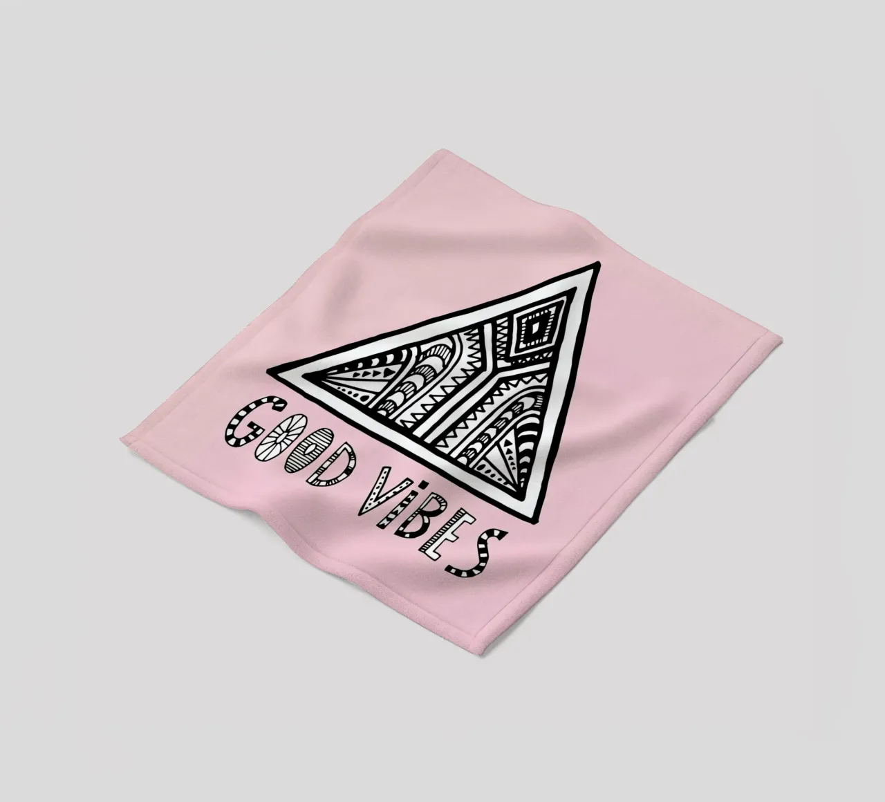 Good Vibes Pink Blue coperta in pile da Vasare Nar