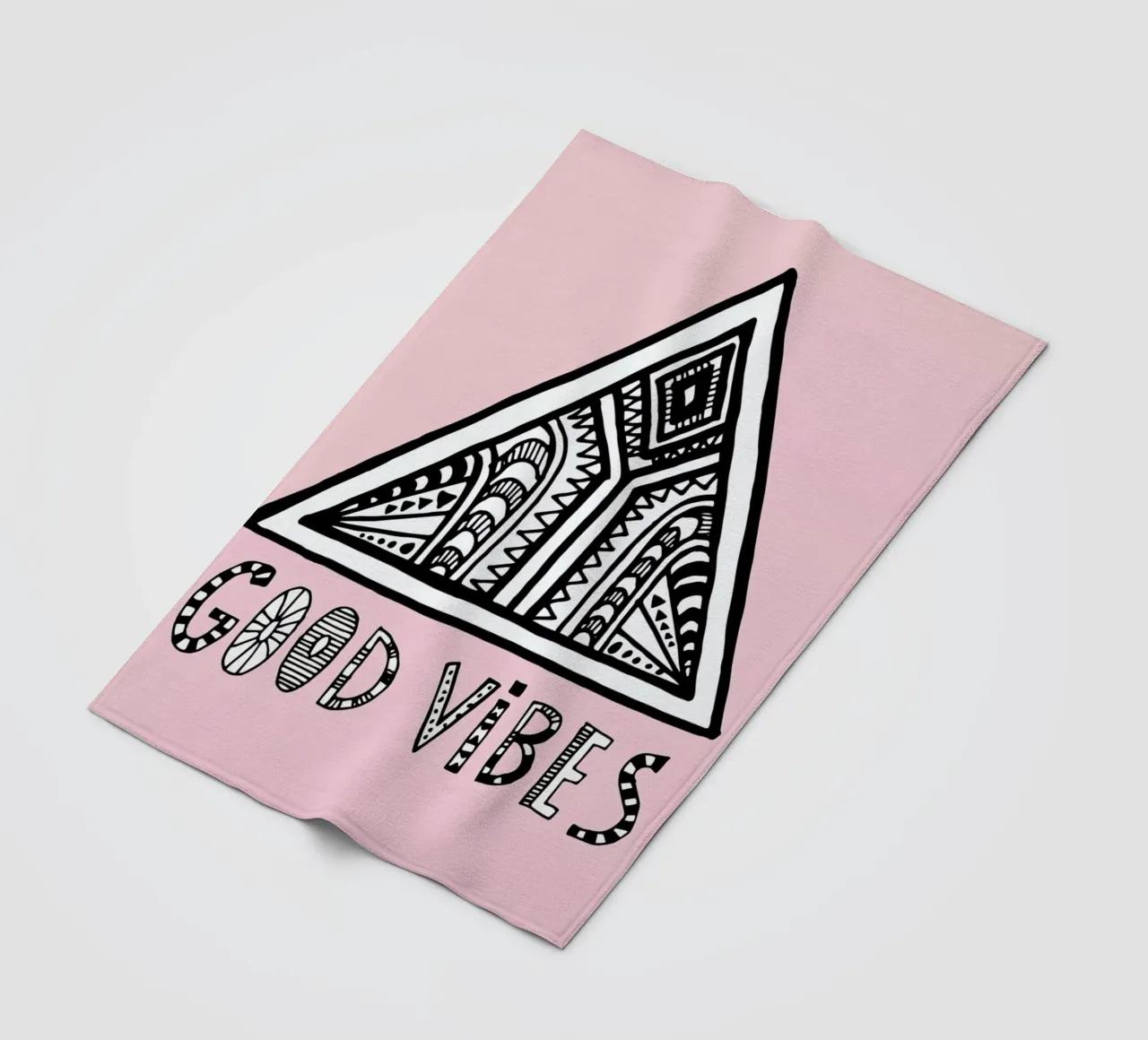 Good Vibes Pink Blue coperta in pile da Vasare Nar