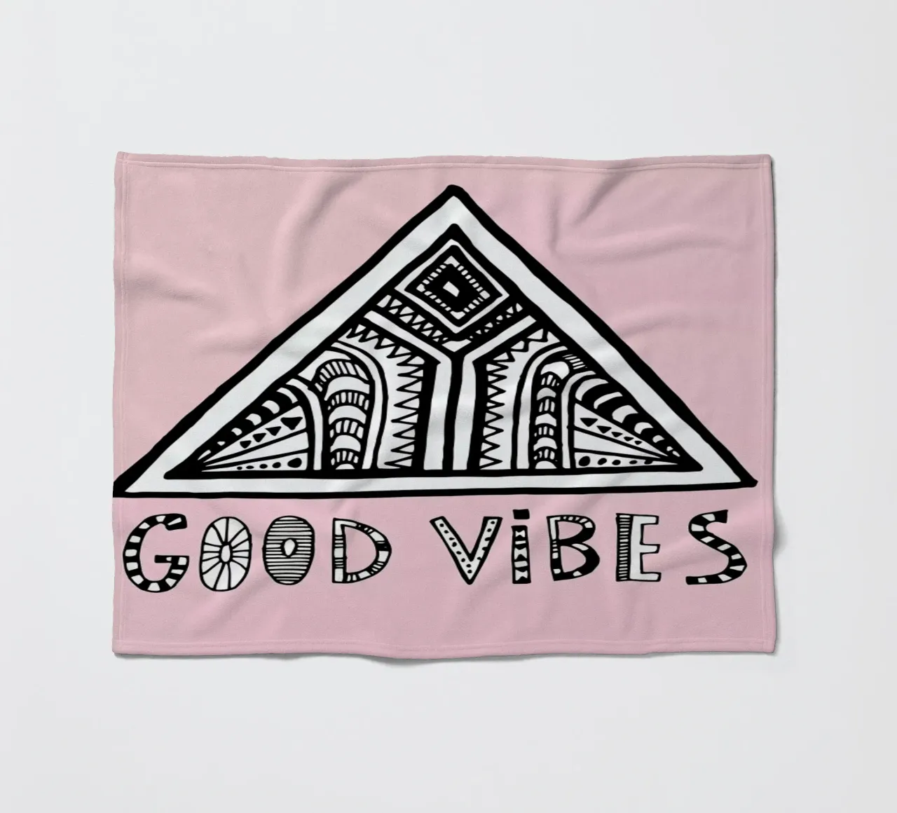 Good Vibes Pink Blue coperta in pile da Vasare Nar