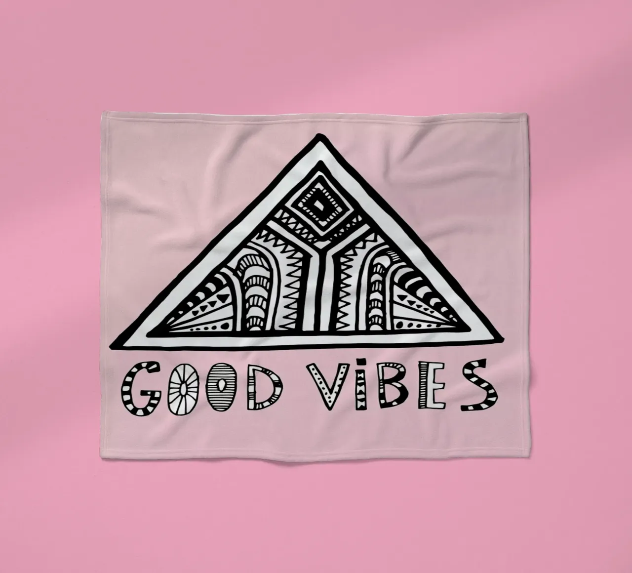 Good Vibes Pink Blue coperta in pile da Vasare Nar
