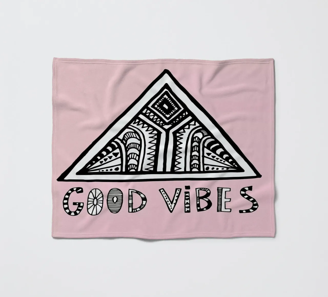 Good Vibes Pink Blue coperta in pile da Vasare Nar