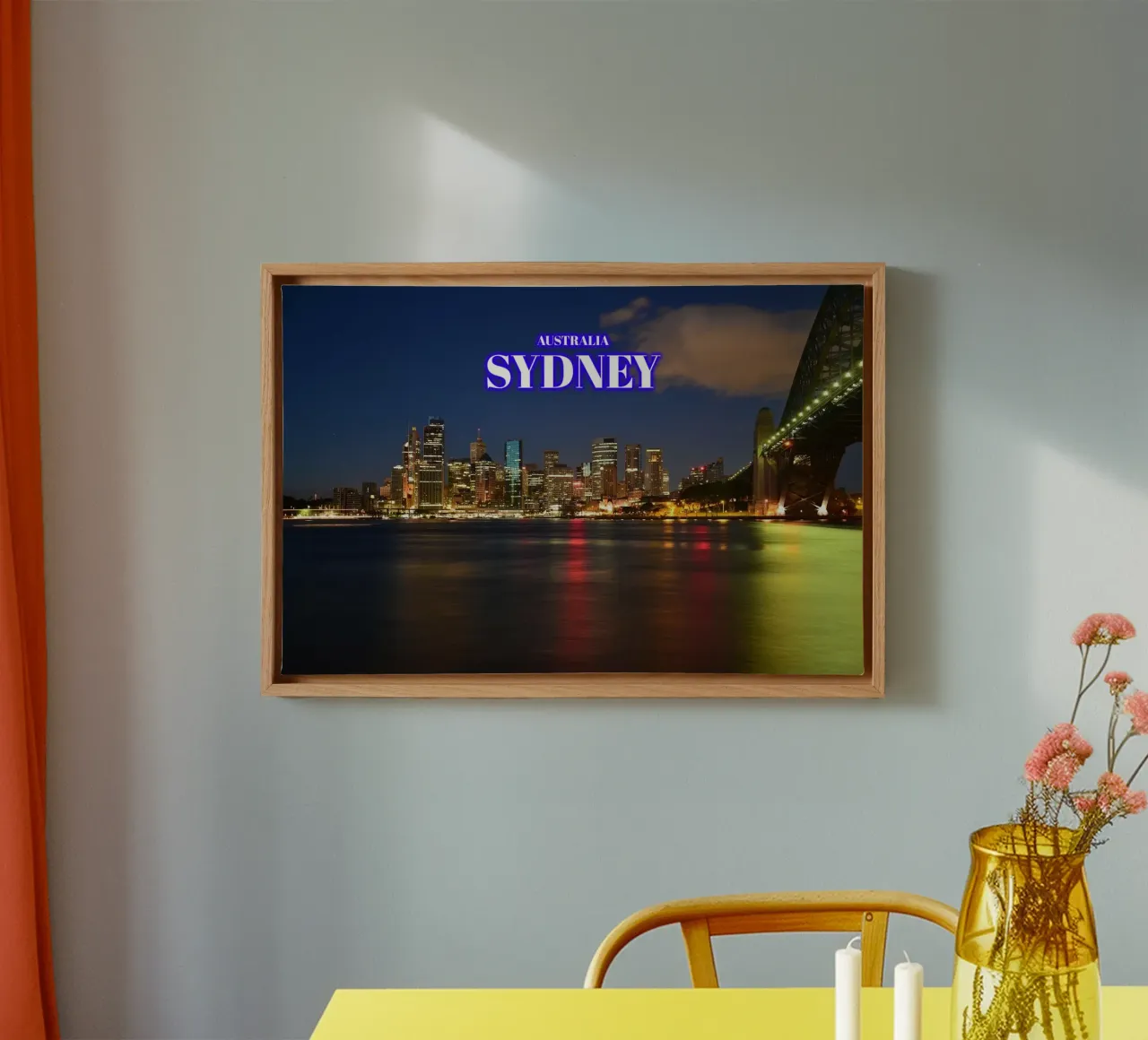Milsons Point Sydney - Australië canvas met Baklijst van surfer28