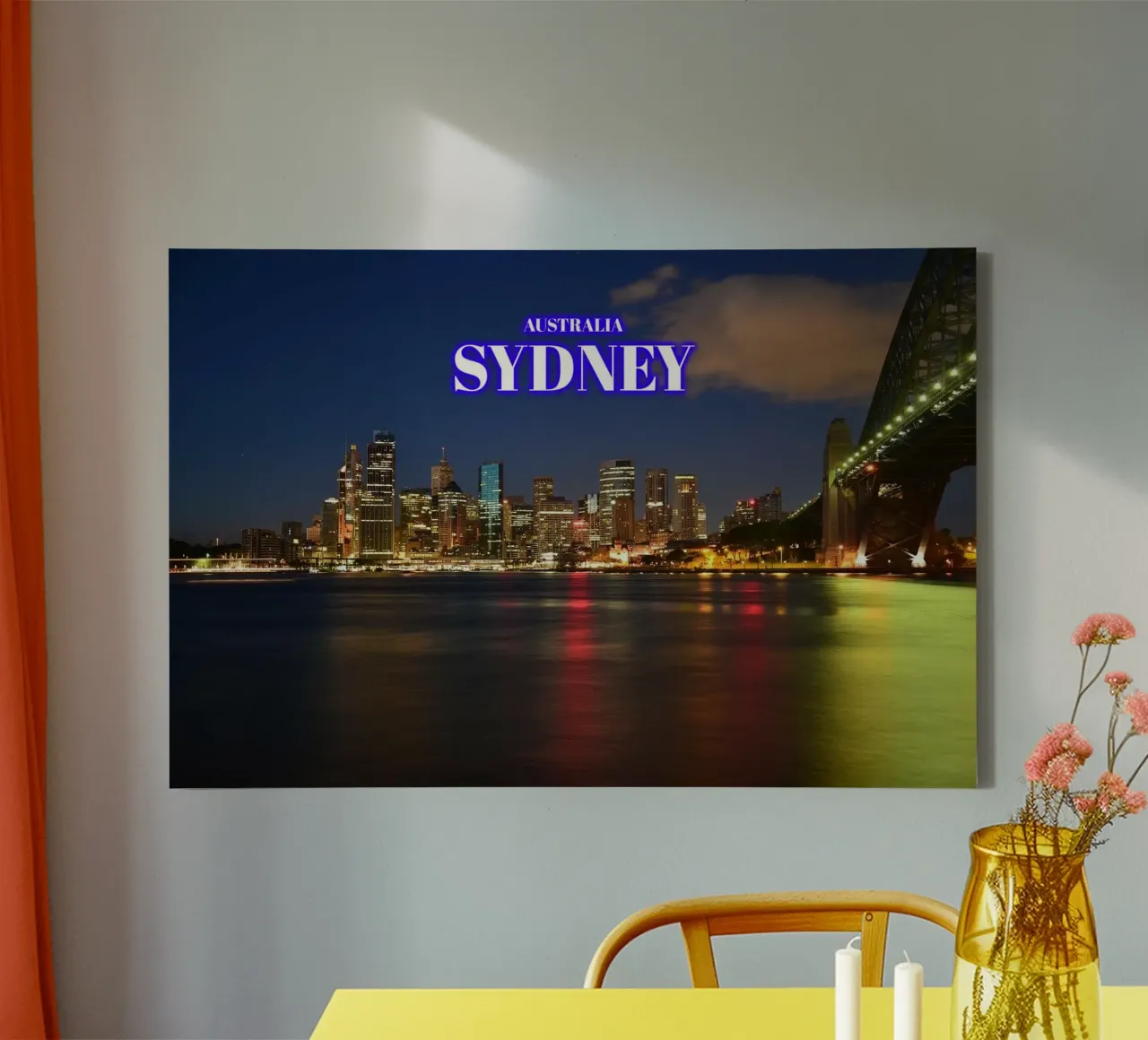 Milsons Point Sydney - Australië canvas met Baklijst van surfer28