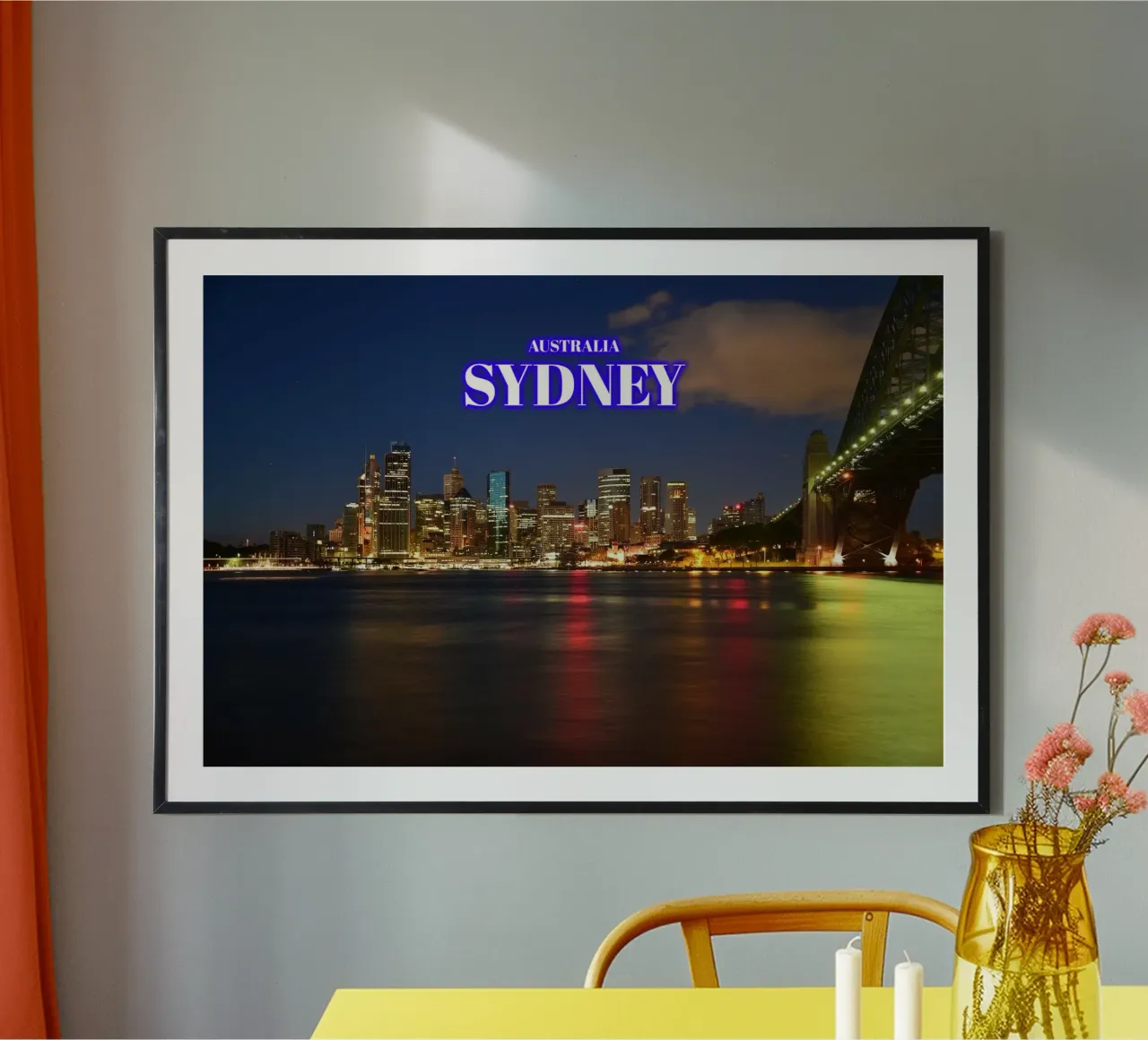 Milsons Point Sydney - Australia poster con telaio in alluminio da surfer28