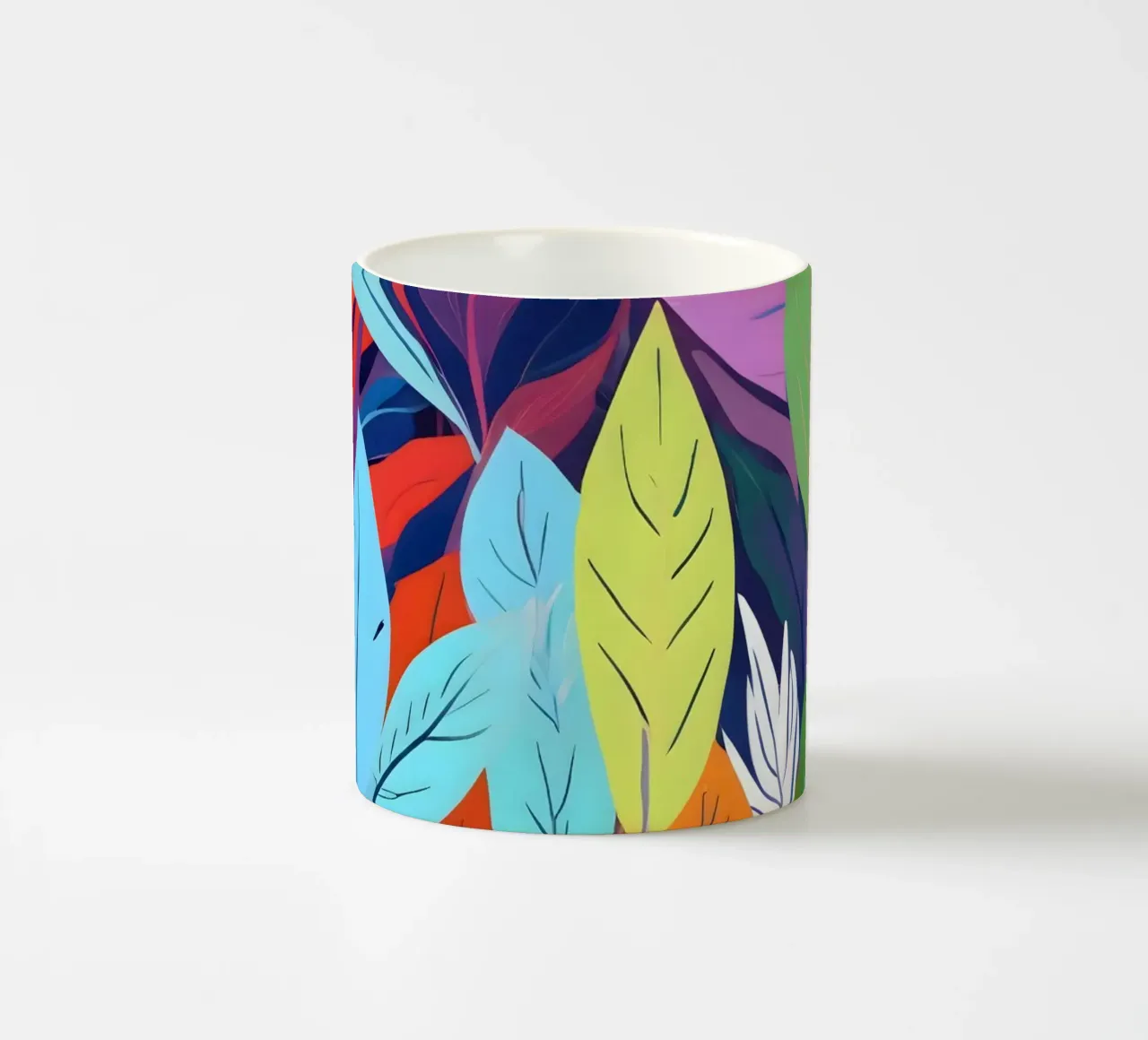 Psychedelisch Bos Natuur Botanisch Jungle Maximalistisch keramische mok van 83oranges