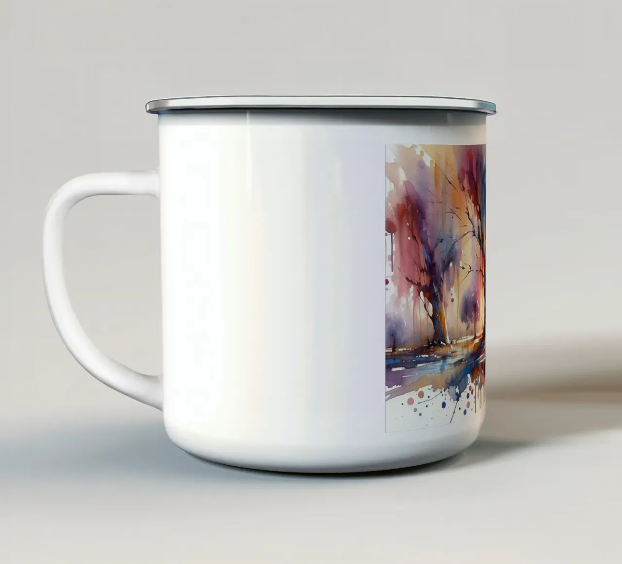 Spettro arboreo tazza in smalto da Chromatic Fusion Studio