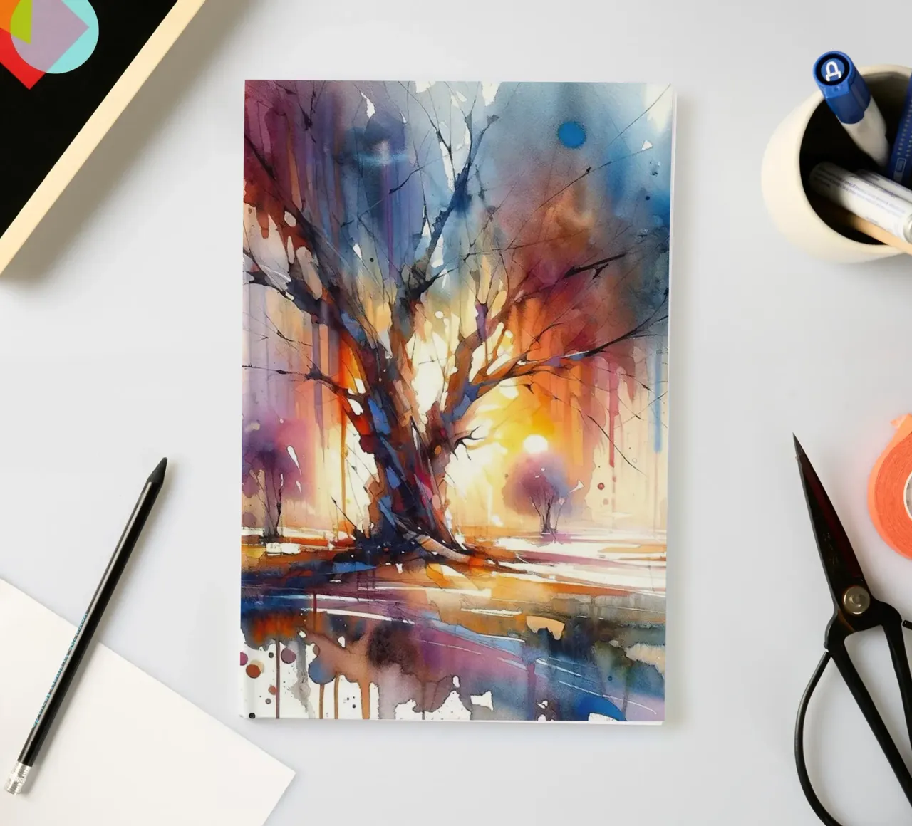 Arboreal Spectrum notebook by Chromatic Fusion Studio