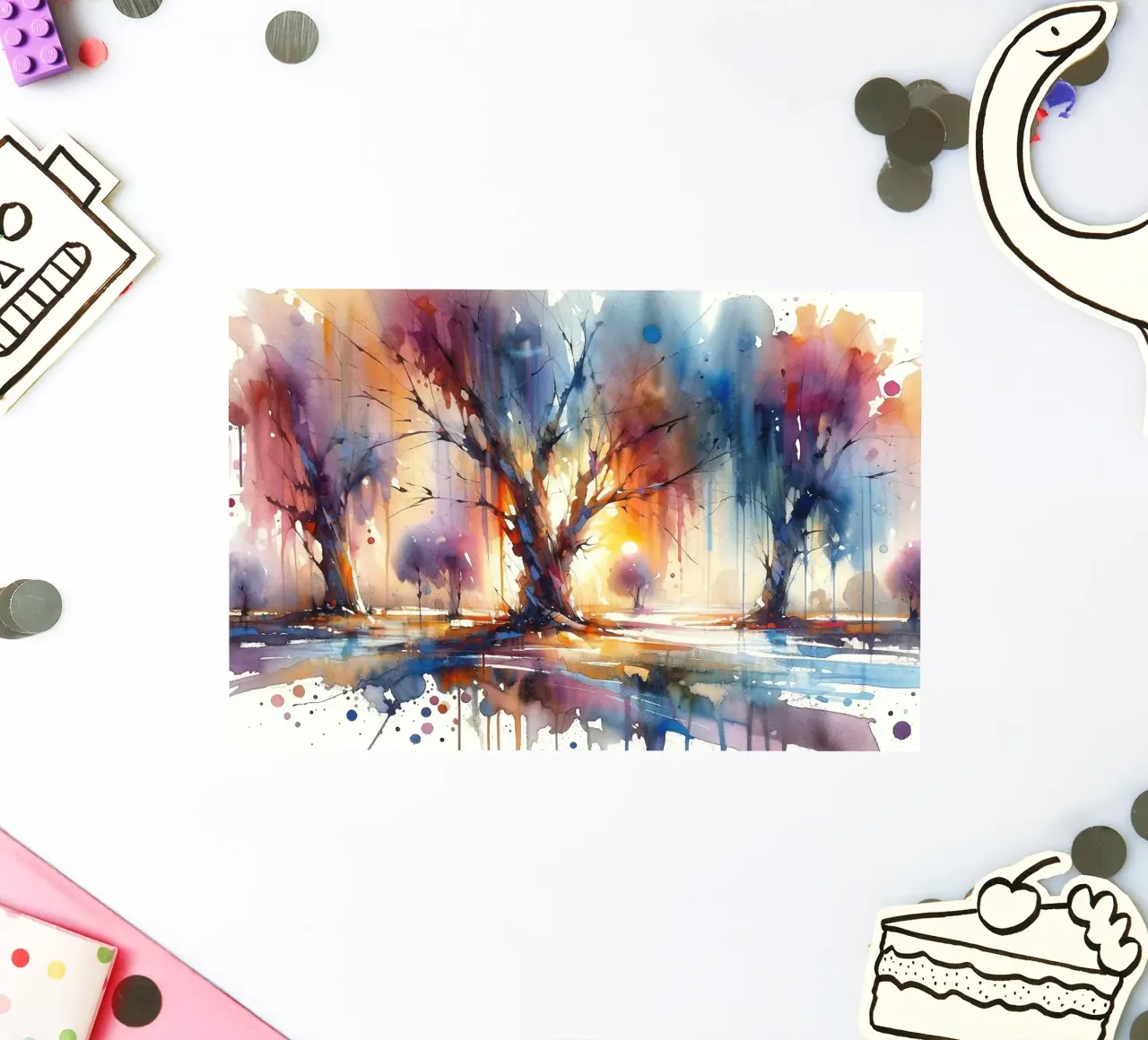 Arboreal Spectrum sticker by Chromatic Fusion Studio