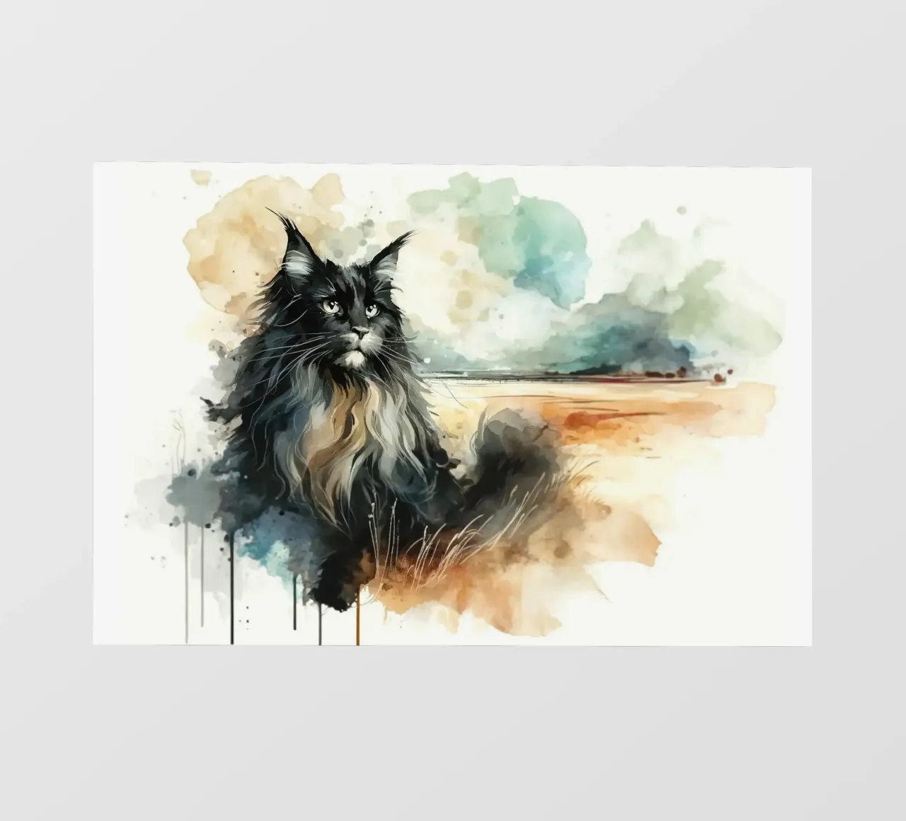 Paesaggio artistico felino pellicola backlit da Chromatic Fusion Studio