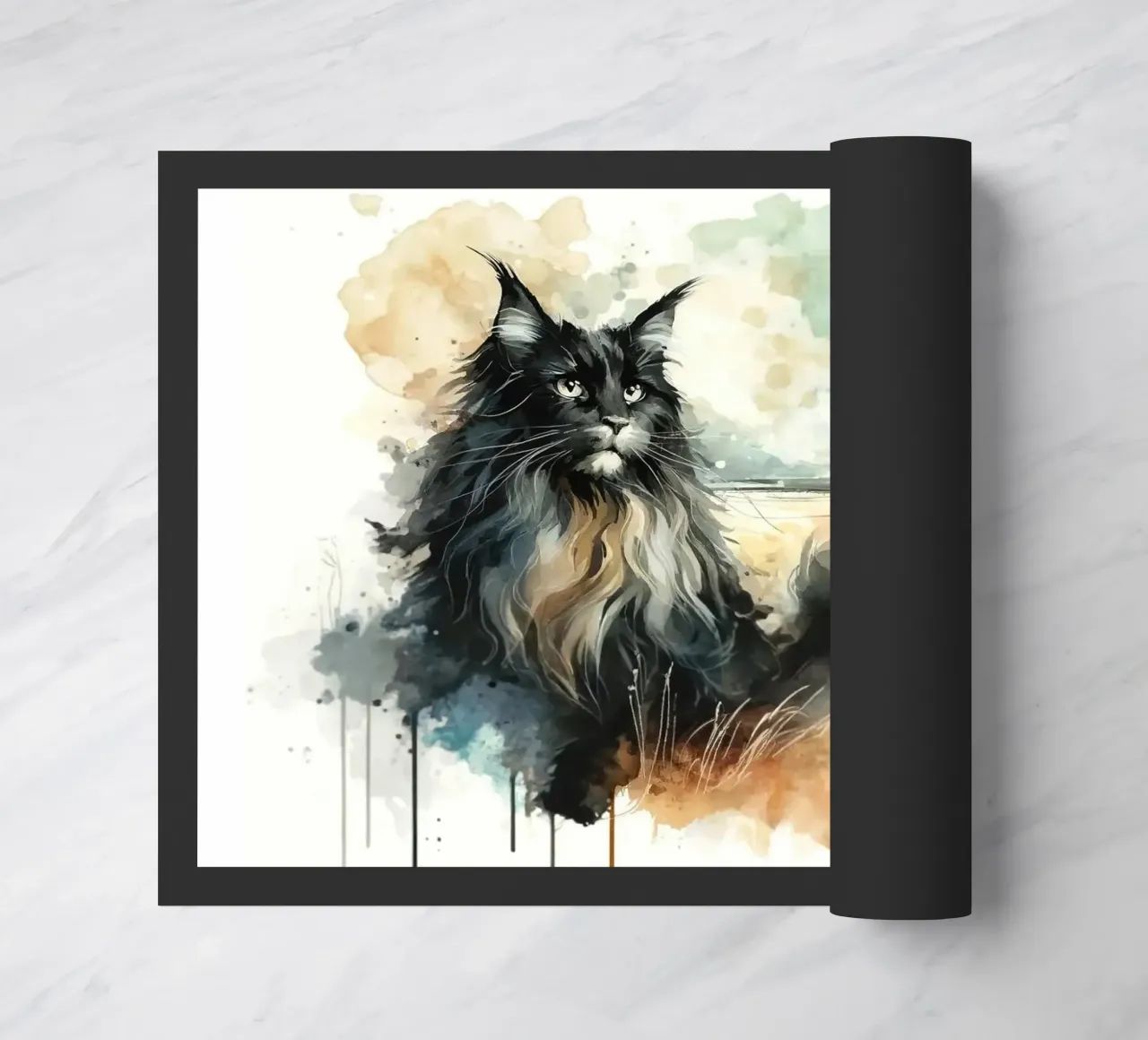 Paesaggio artistico felino zerbino da Chromatic Fusion Studio