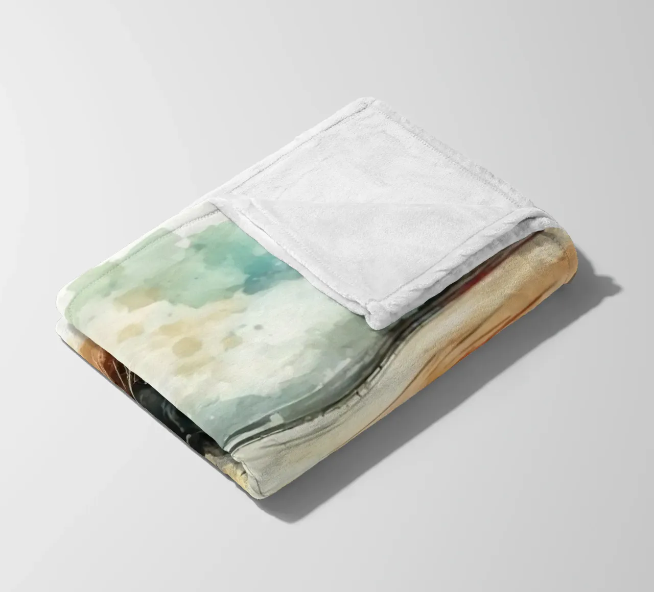 Paesaggio artistico felino coperta in pile da Chromatic Fusion Studio