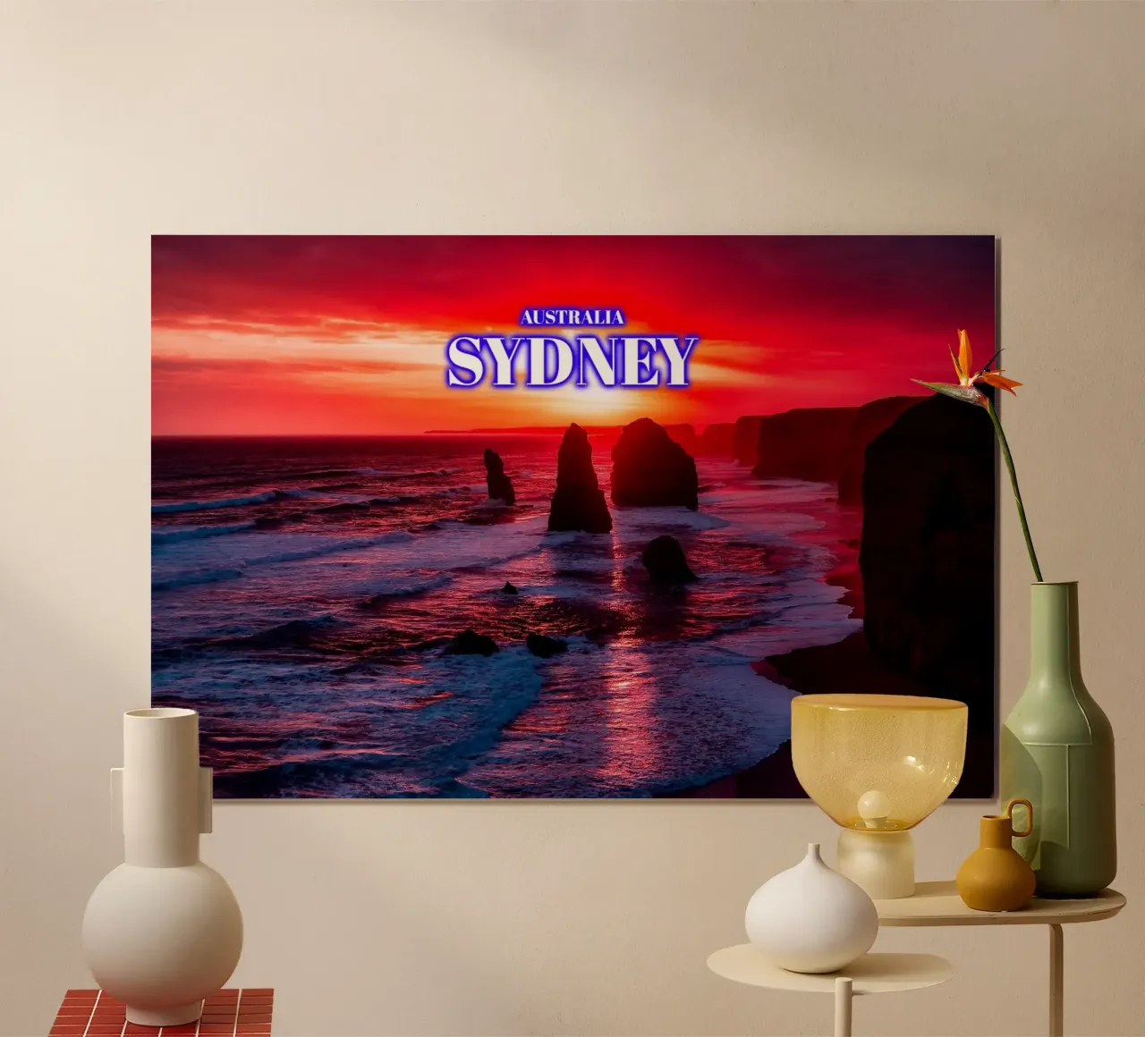 Dodici Apostoli Sydney - Australia poster con telaio in plastica da surfer28