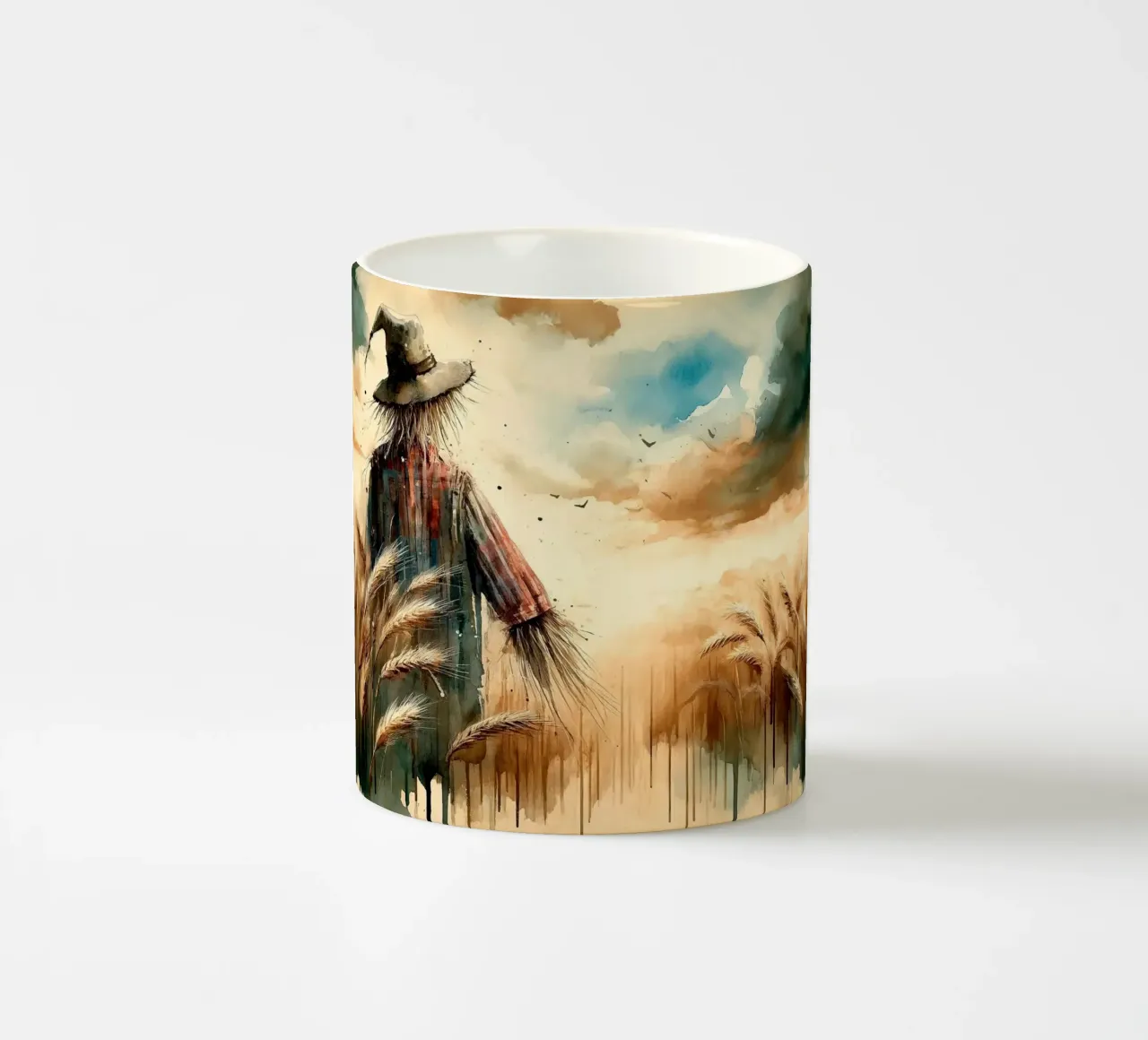 Prenditore di grano d'autunno tazza in ceramica da Chromatic Fusion Studio