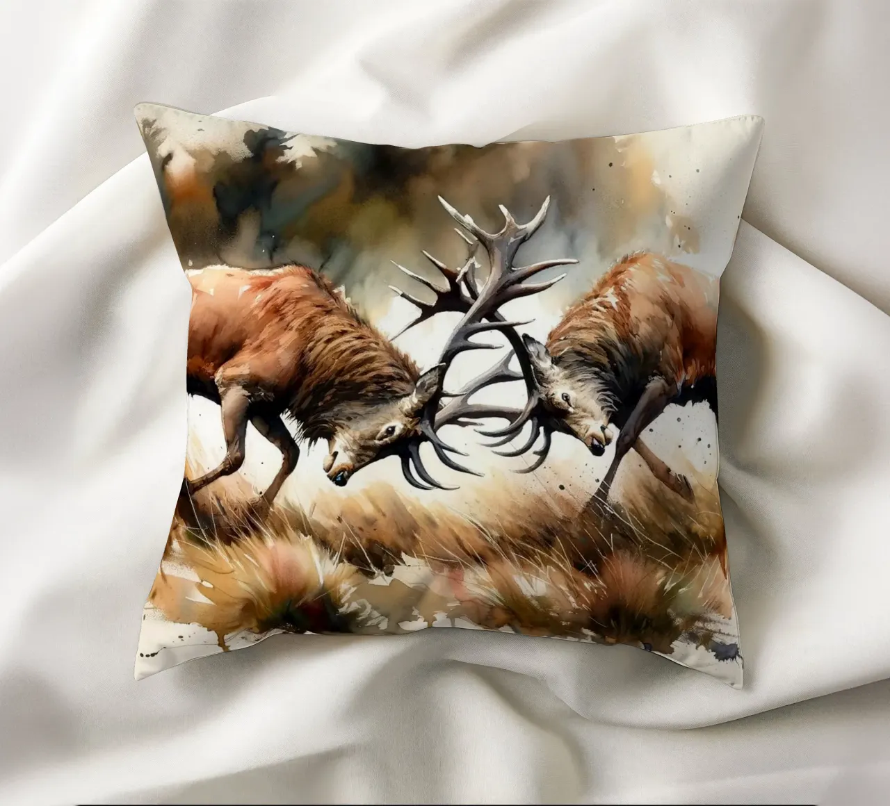 Battaglia della foresta cuscino da Chromatic Fusion Studio