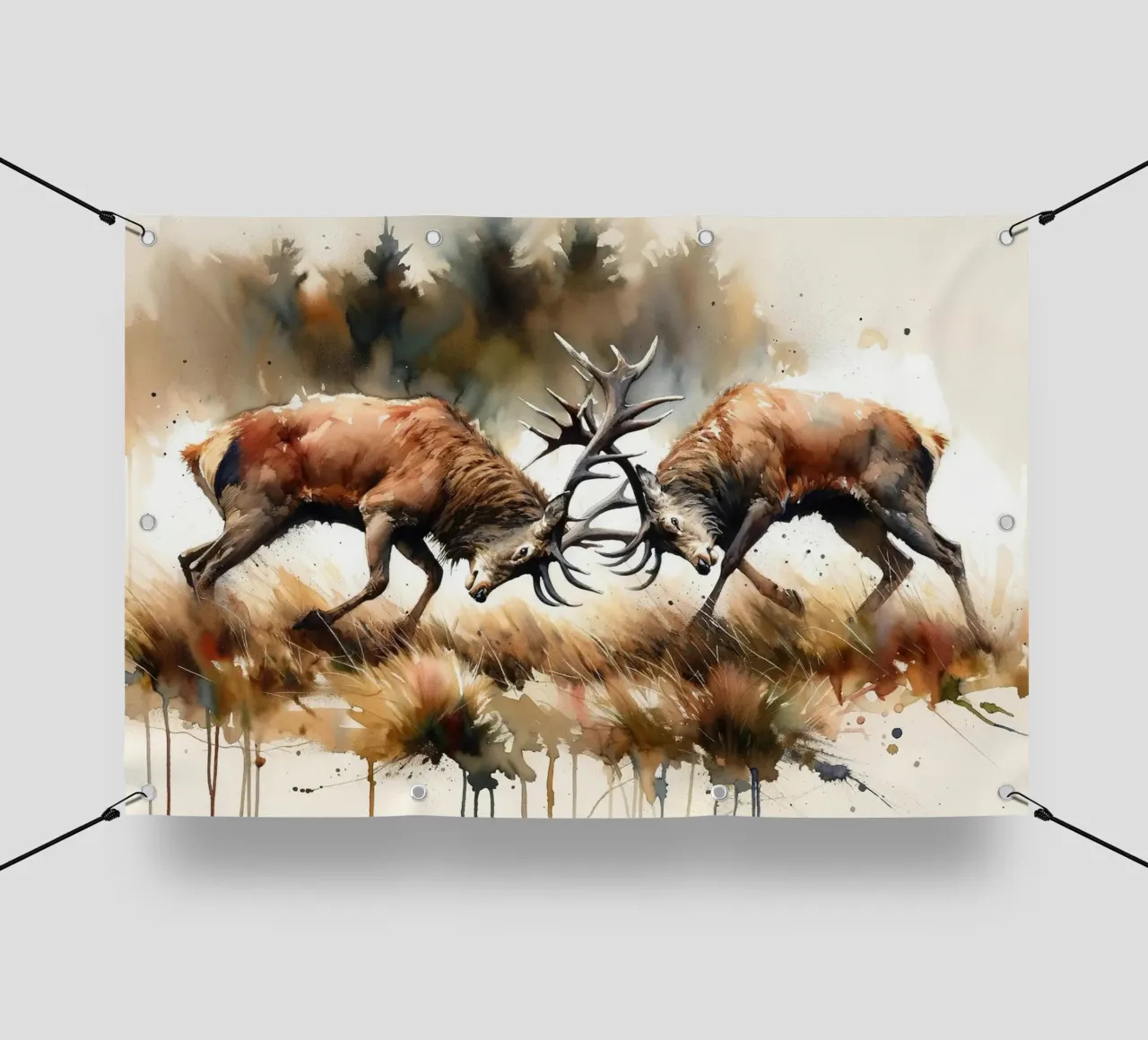 Battaglia della foresta telo in pvc da Chromatic Fusion Studio