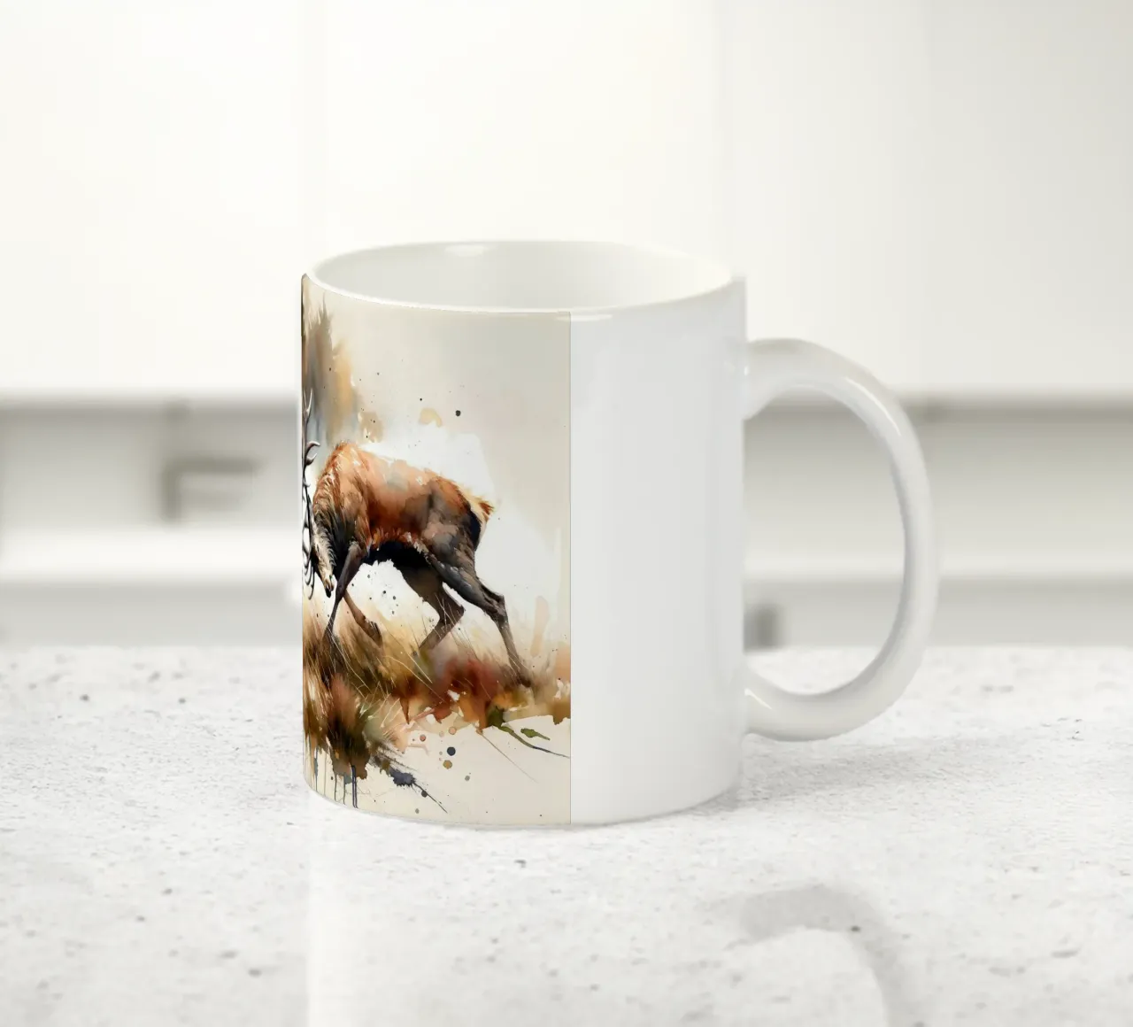 Battaglia della foresta tazza in ceramica da Chromatic Fusion Studio