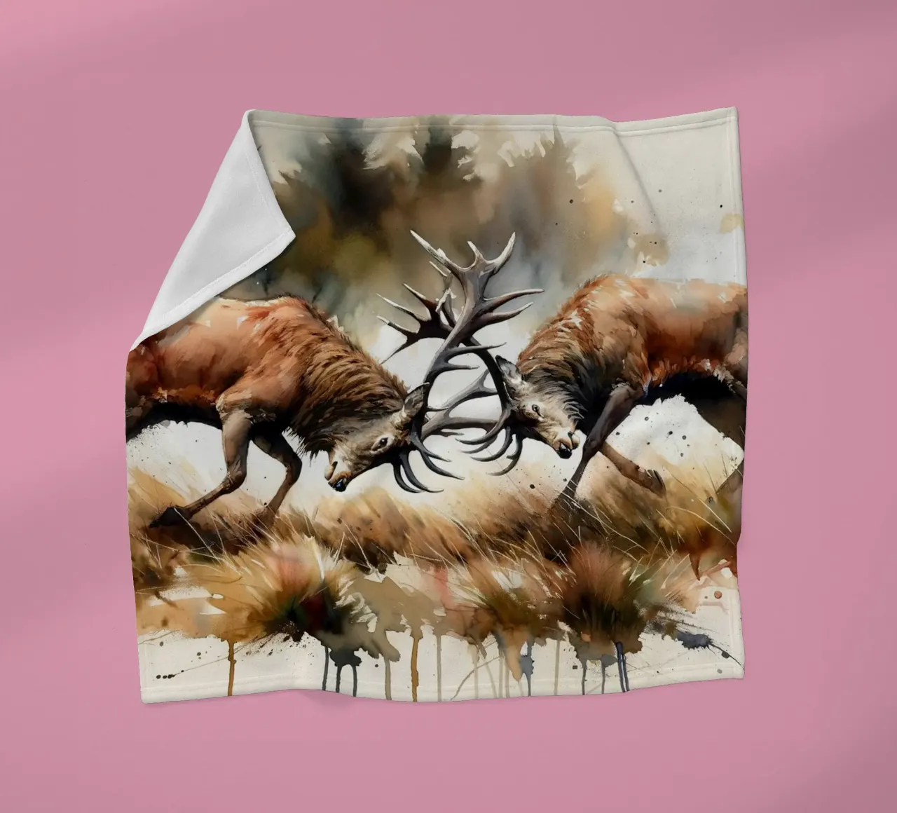 Battle of the Forest fleece blanket by Chromatic Fusion Studio