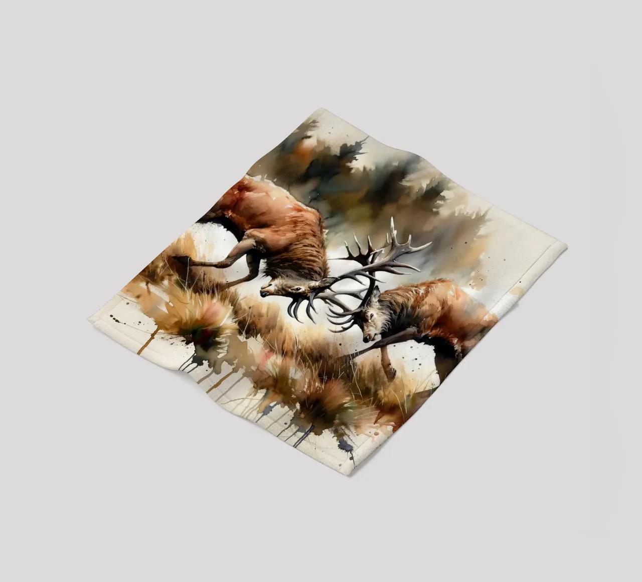 Battle of the Forest fleece blanket by Chromatic Fusion Studio
