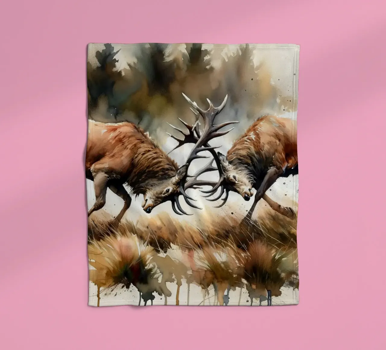 Battle of the Forest fleece blanket by Chromatic Fusion Studio