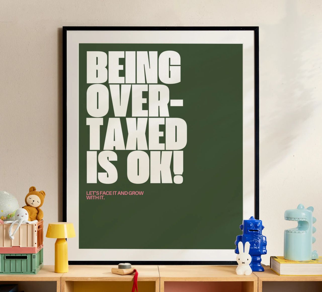 I am overtaxed poster by Ambition Wall