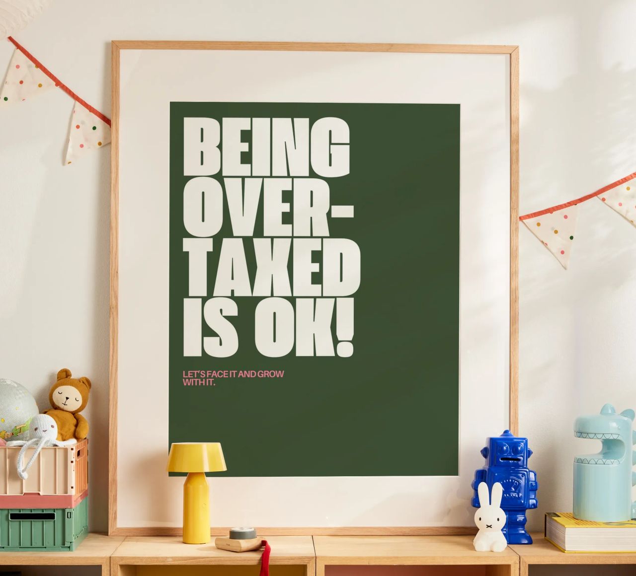 I am overtaxed poster by Ambition Wall