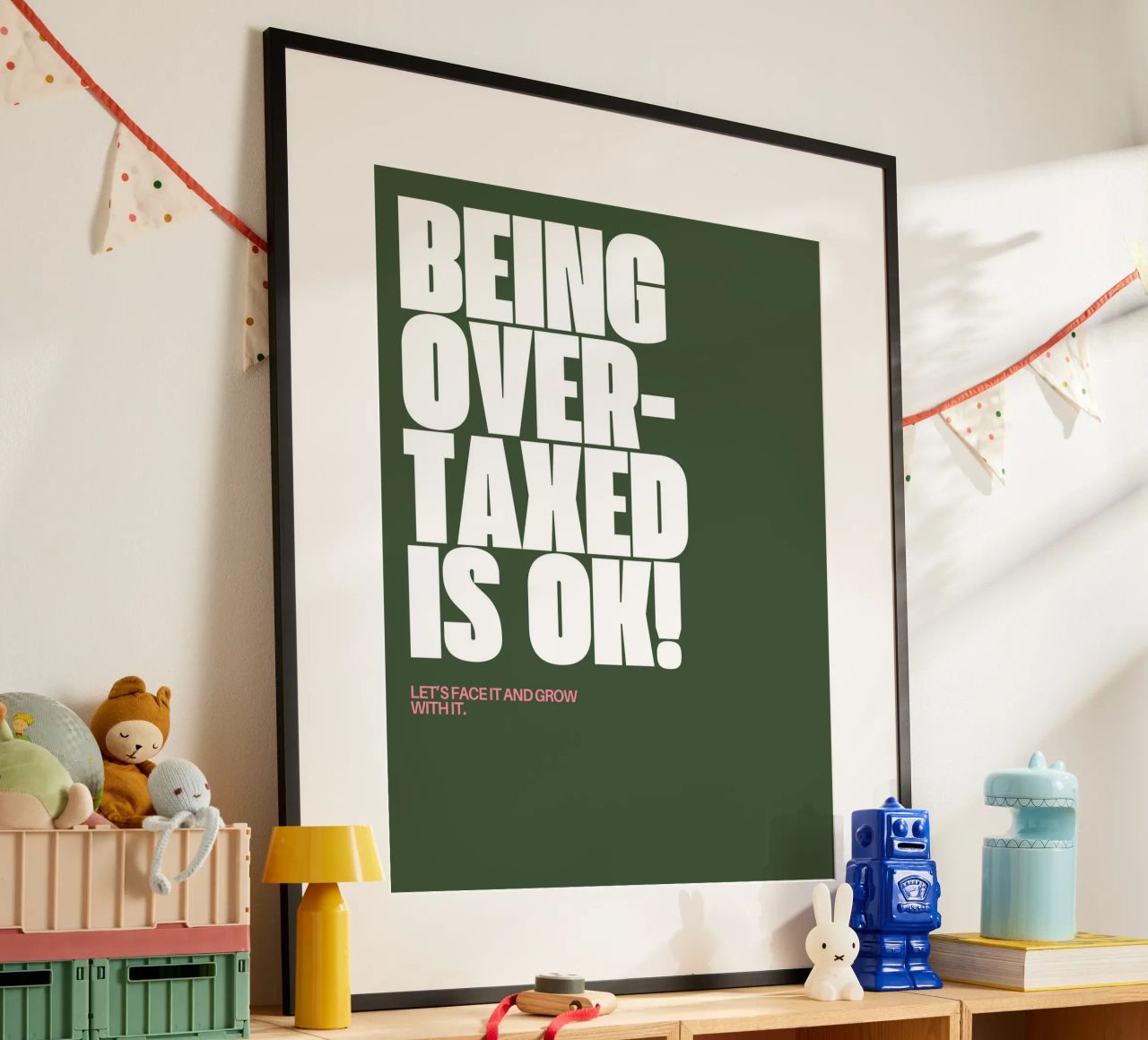 I am overtaxed poster by Ambition Wall