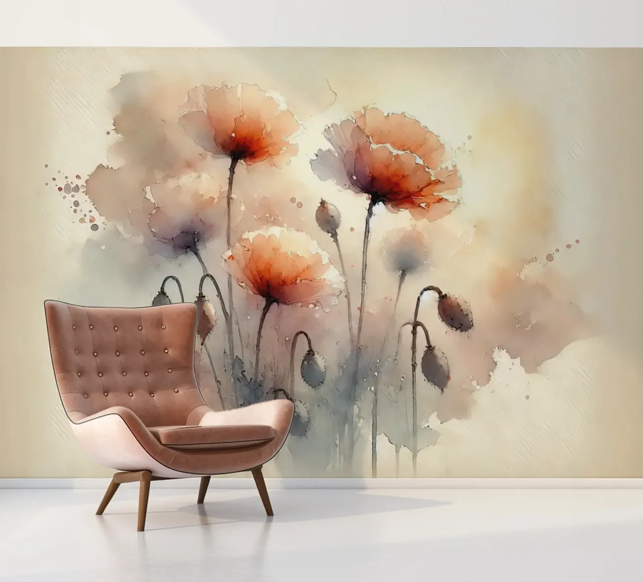 Blossom Serenity Splash photo wallpaper by Chromatic Fusion Studio