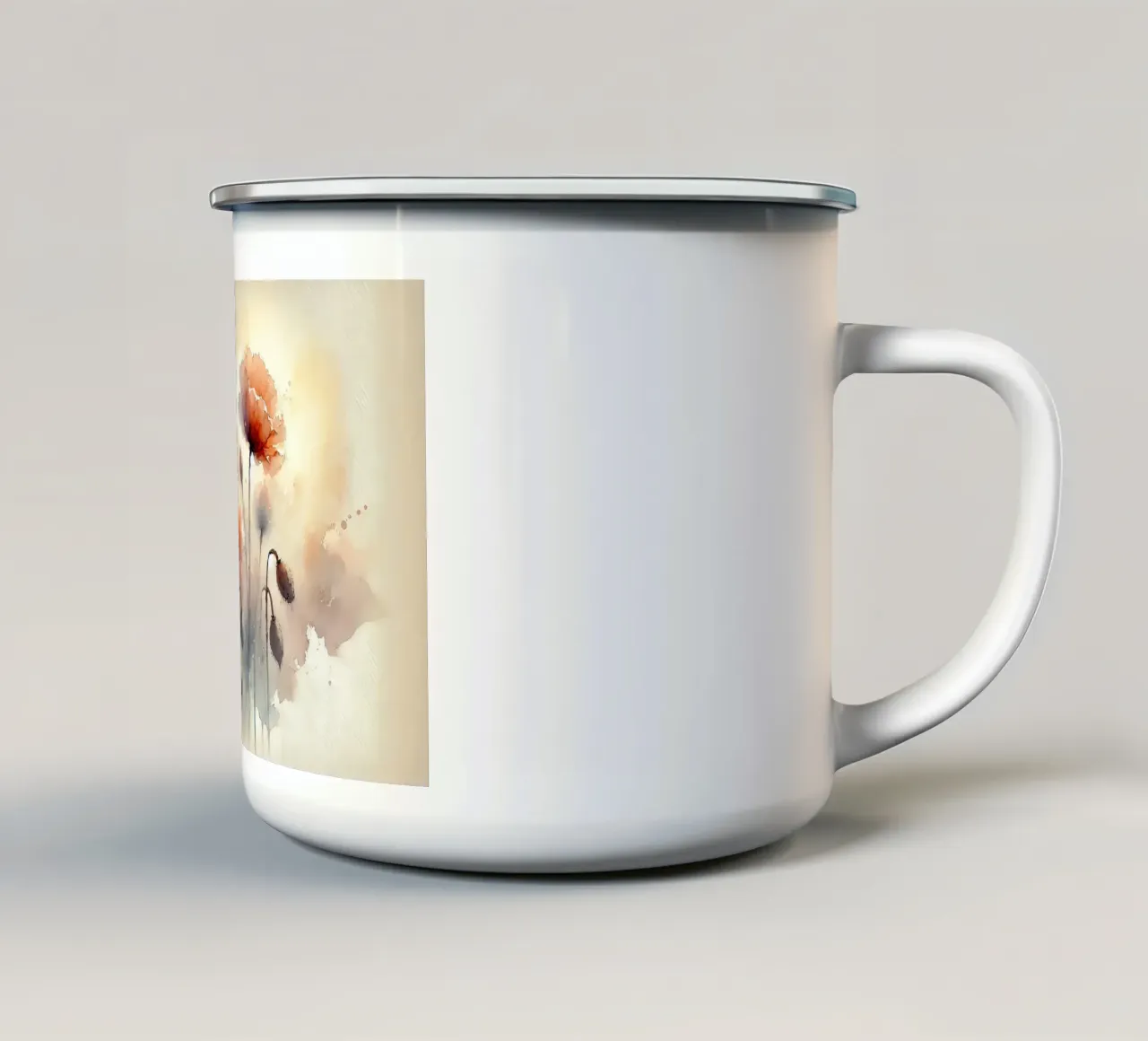 Fiore Serenità Splash tazza in smalto da Chromatic Fusion Studio