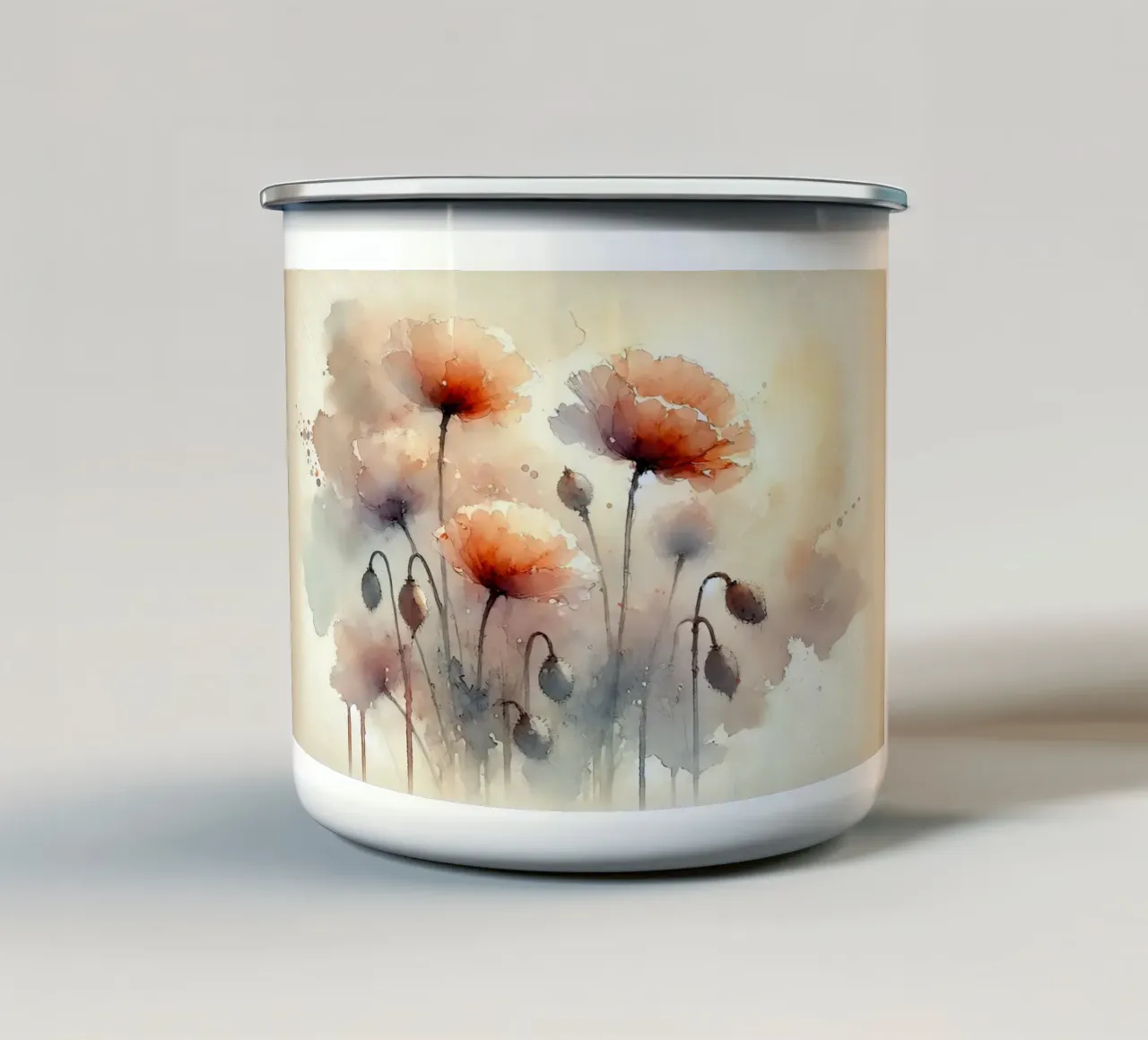 Fiore Serenità Splash tazza in smalto da Chromatic Fusion Studio