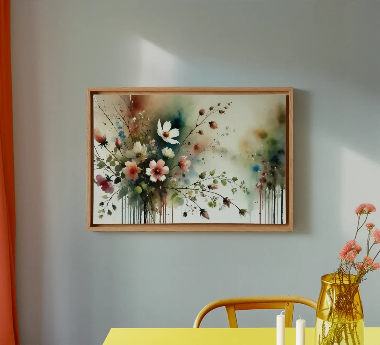 Bloesemsymfonie canvas met Baklijst van Chromatic Fusion Studio