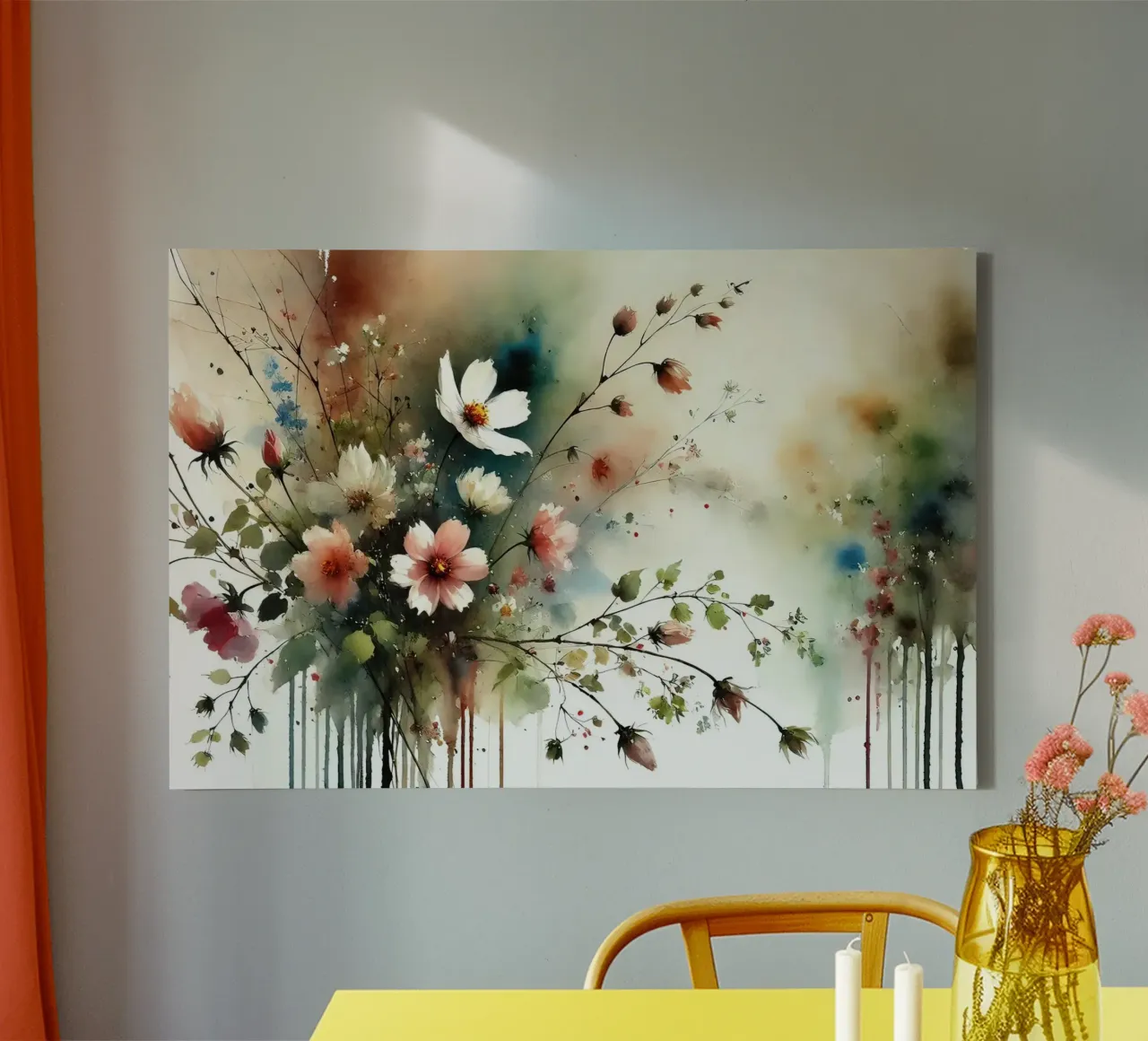 Bloesemsymfonie canvas met Baklijst van Chromatic Fusion Studio