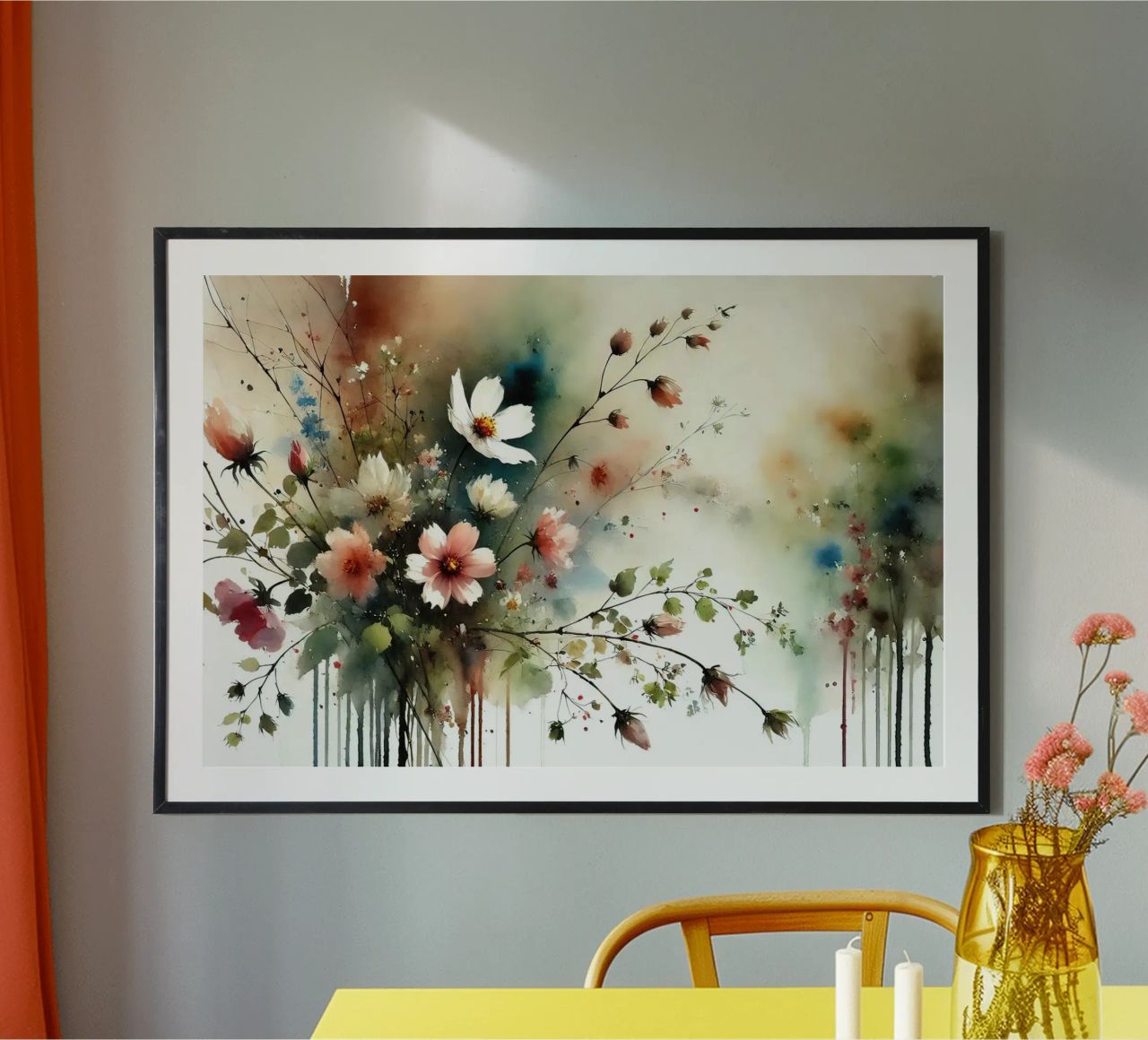 Sinfonía en flor poster de Chromatic Fusion Studio
