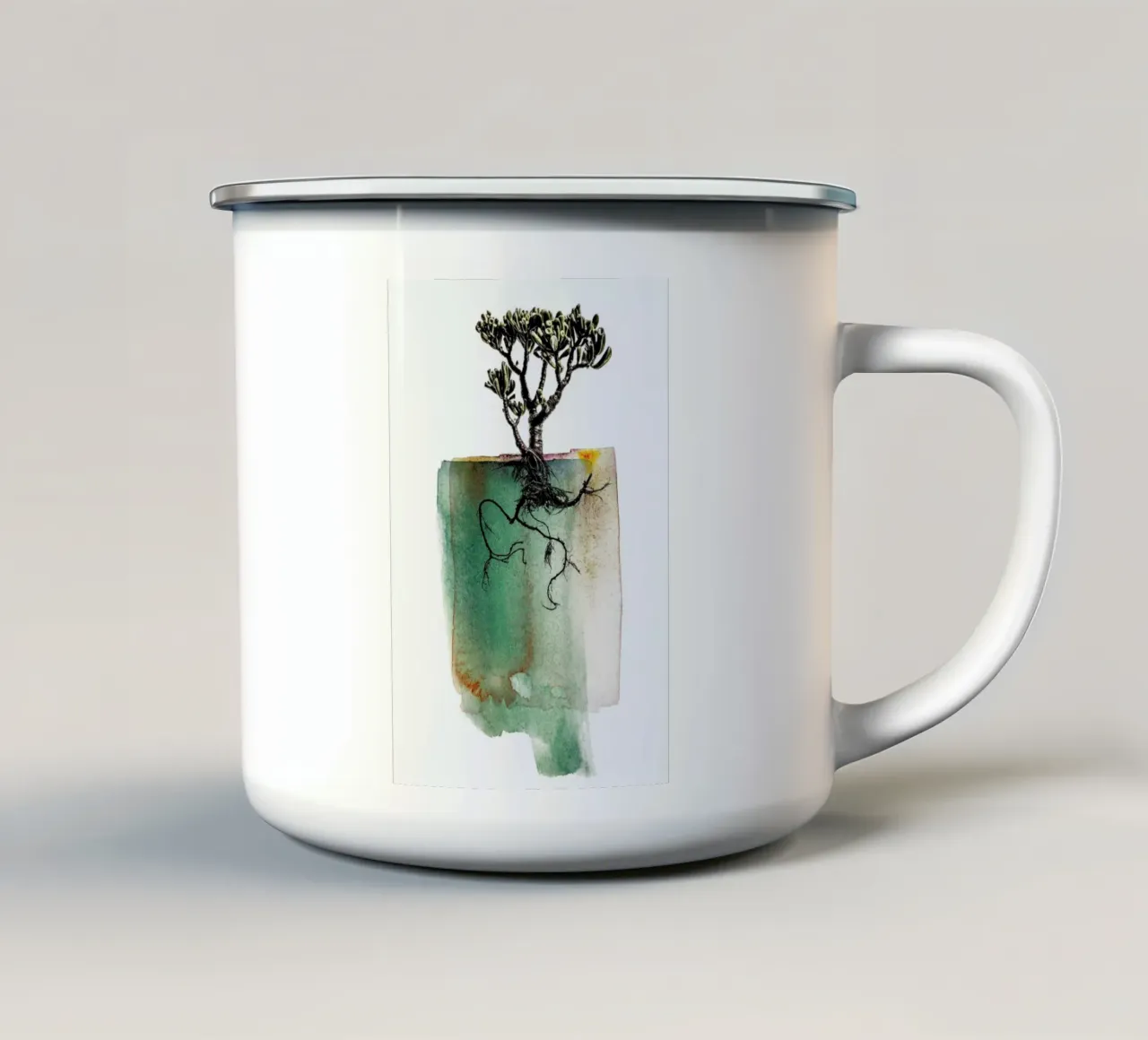 Crassula tazza in smalto da Shot By Clint