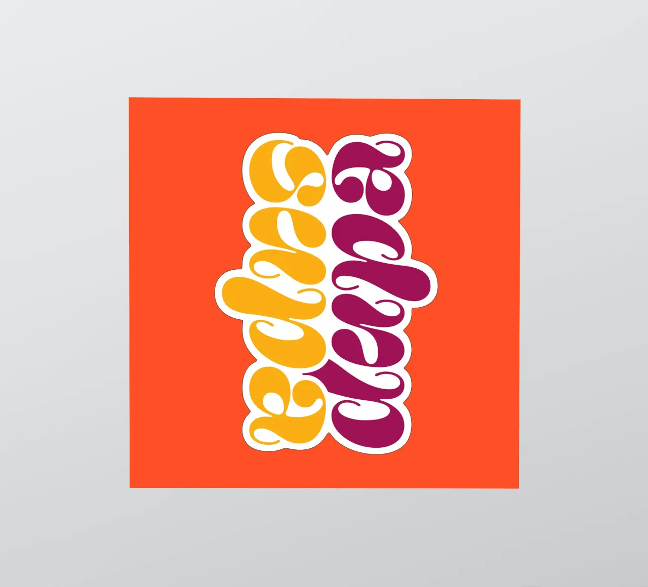 Supa Dupa sticker van Typehype