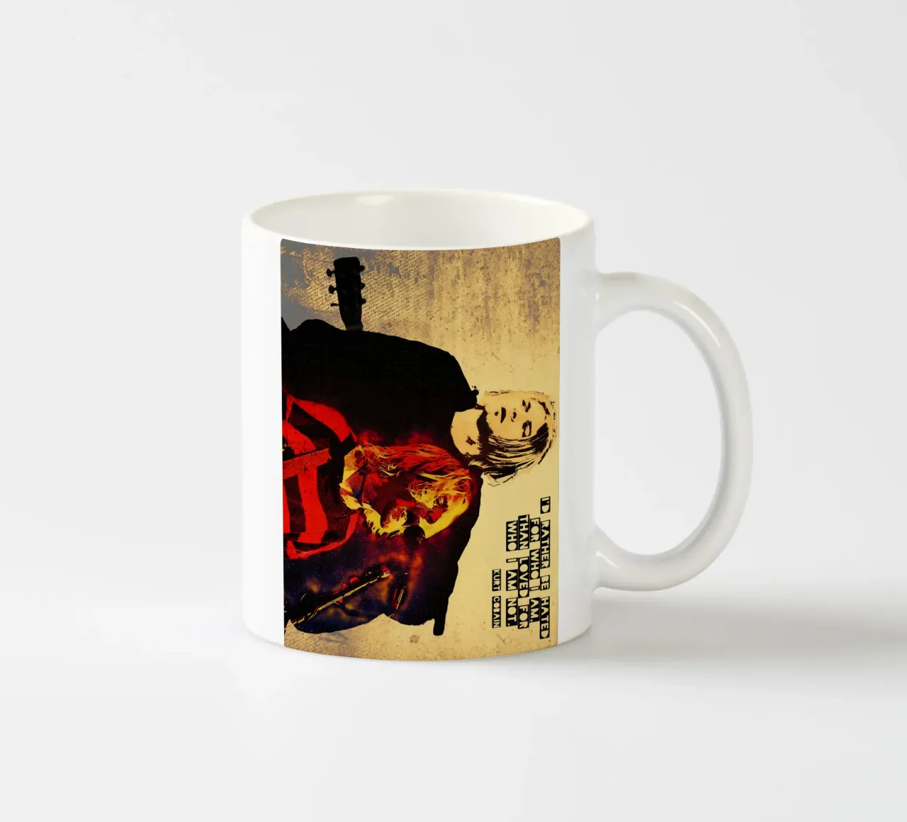 I'd rather be hated For who i am ceramic mug by Gunawan Rb