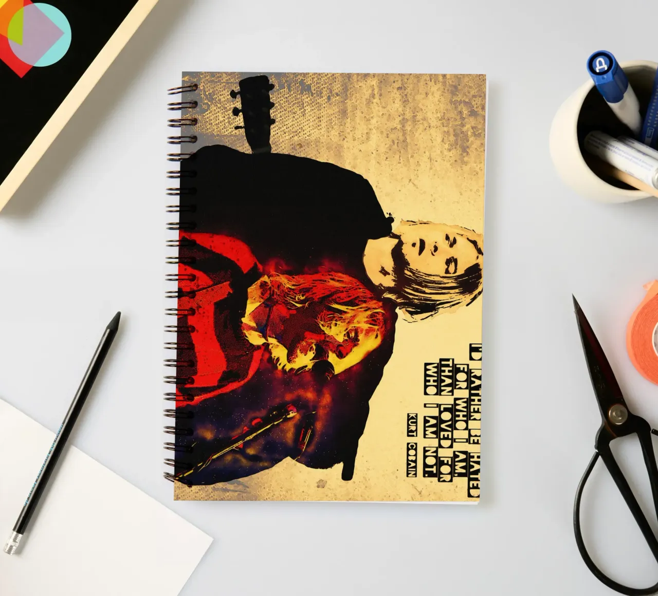 I'd rather be hated For who i am spiral notebook by Gunawan Rb