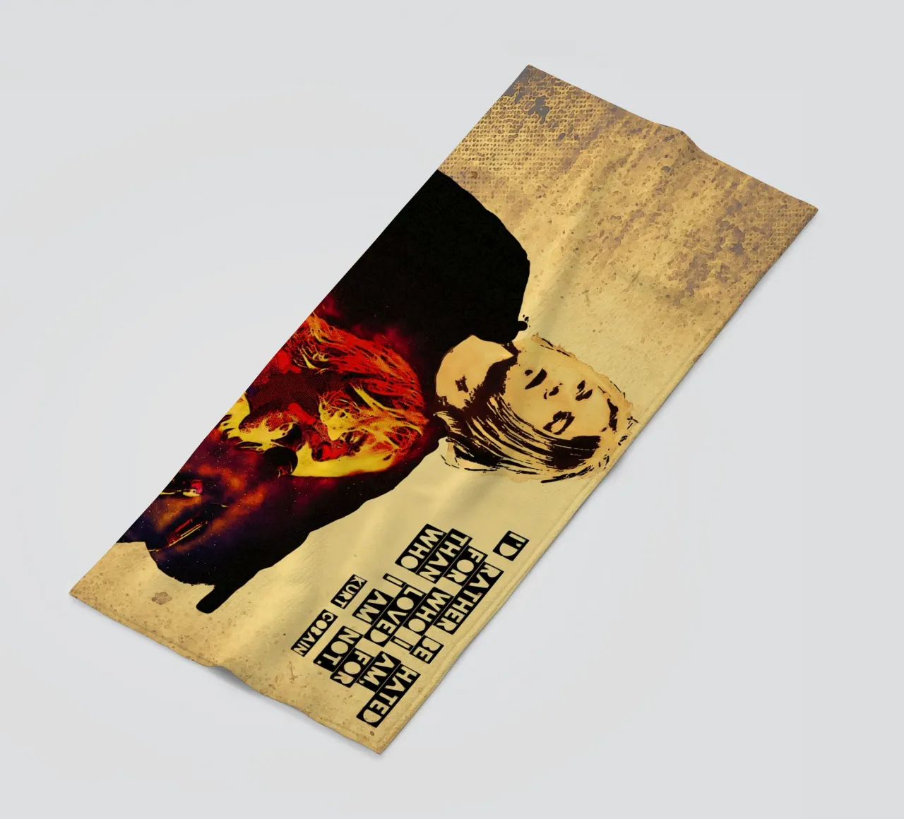 I'd rather be hated For who i am beach towel by Gunawan Rb