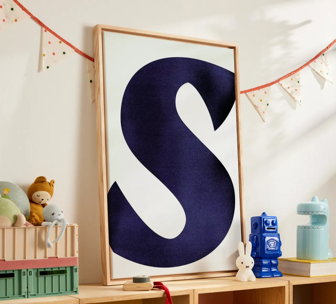 Navy S tela con Cornice a cassetta da petiteCAPS