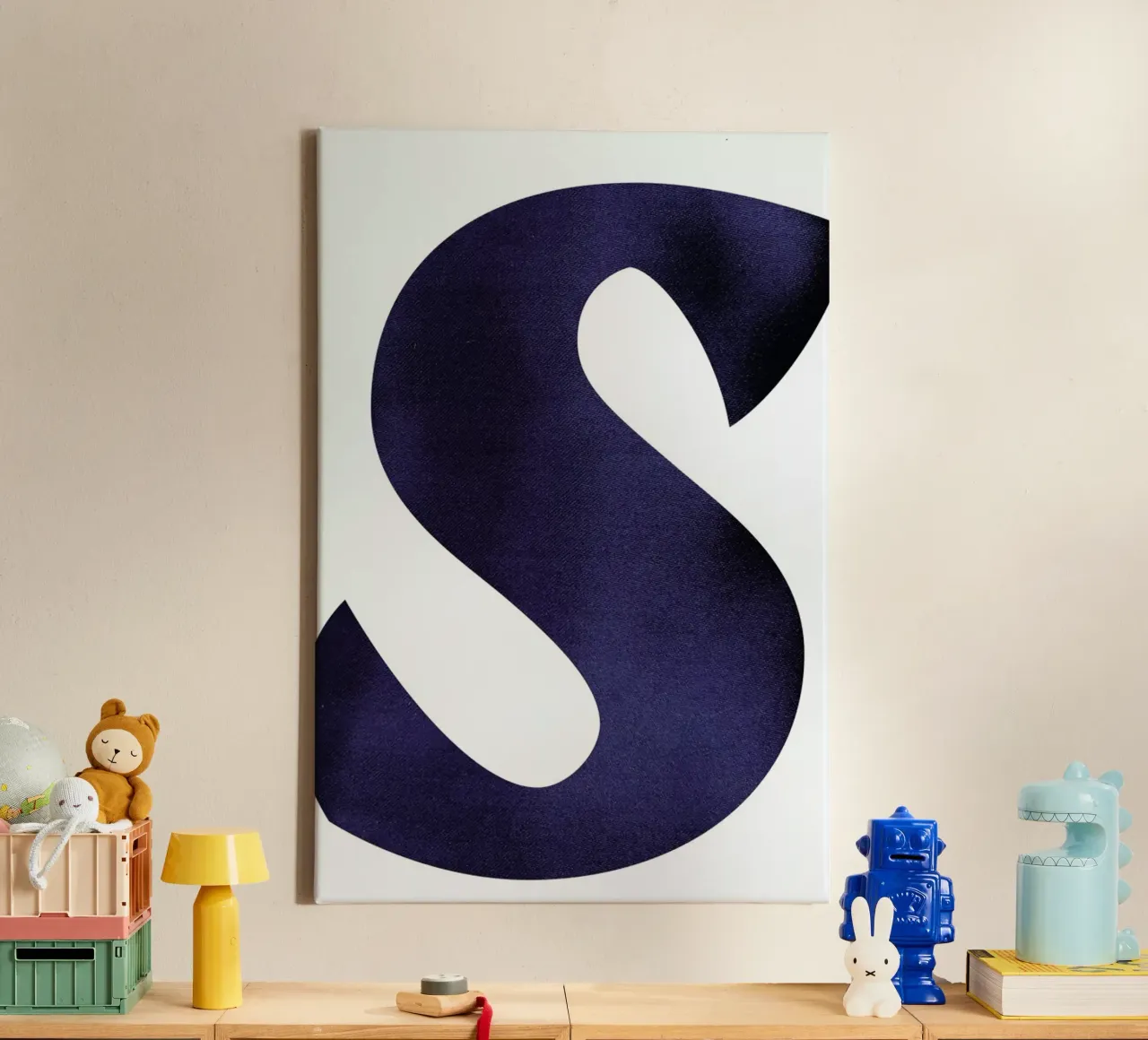 Navy S tela con Cornice a cassetta da petiteCAPS