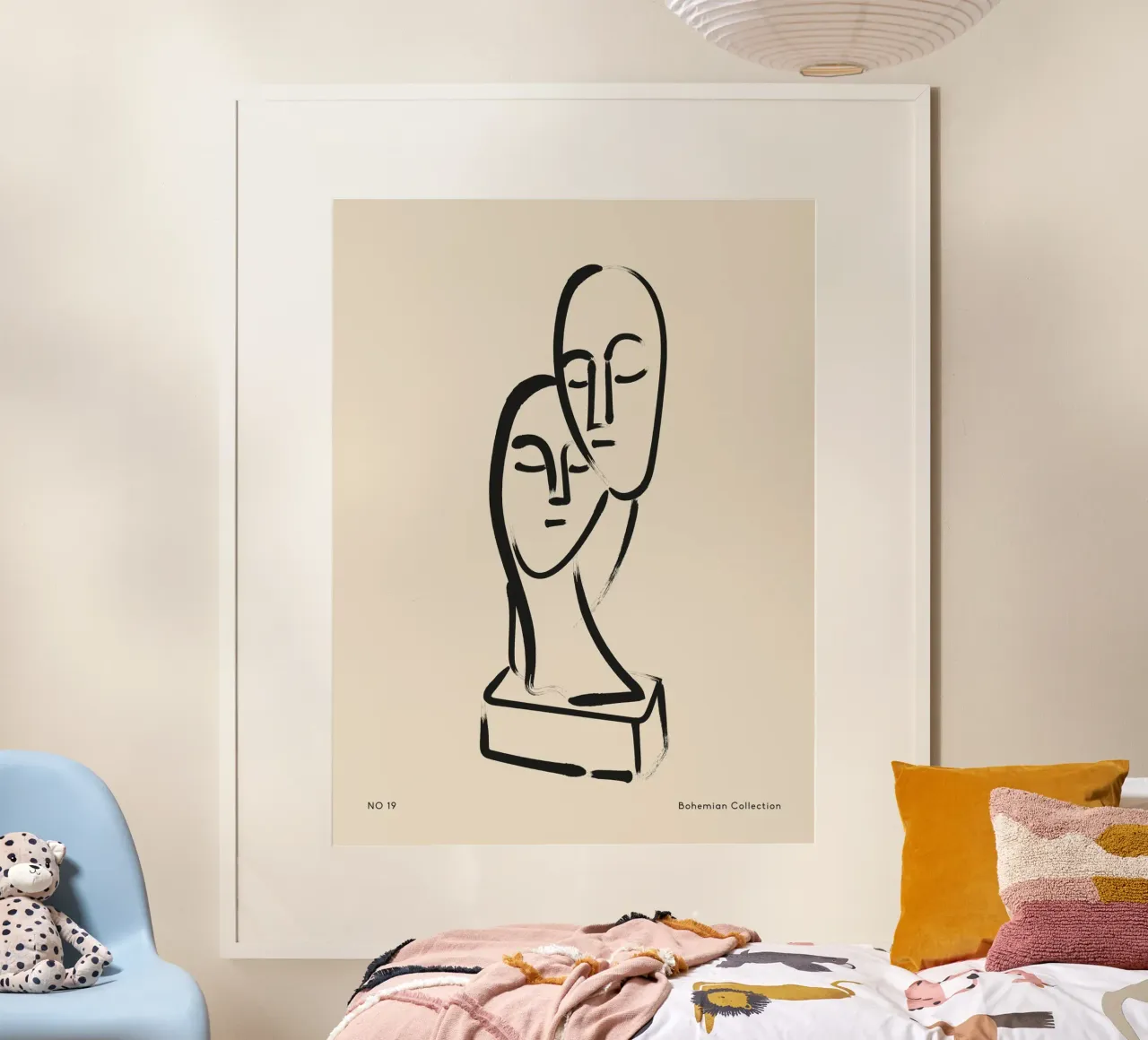 Pure Contour No 04 poster con telaio in plastica da treechild