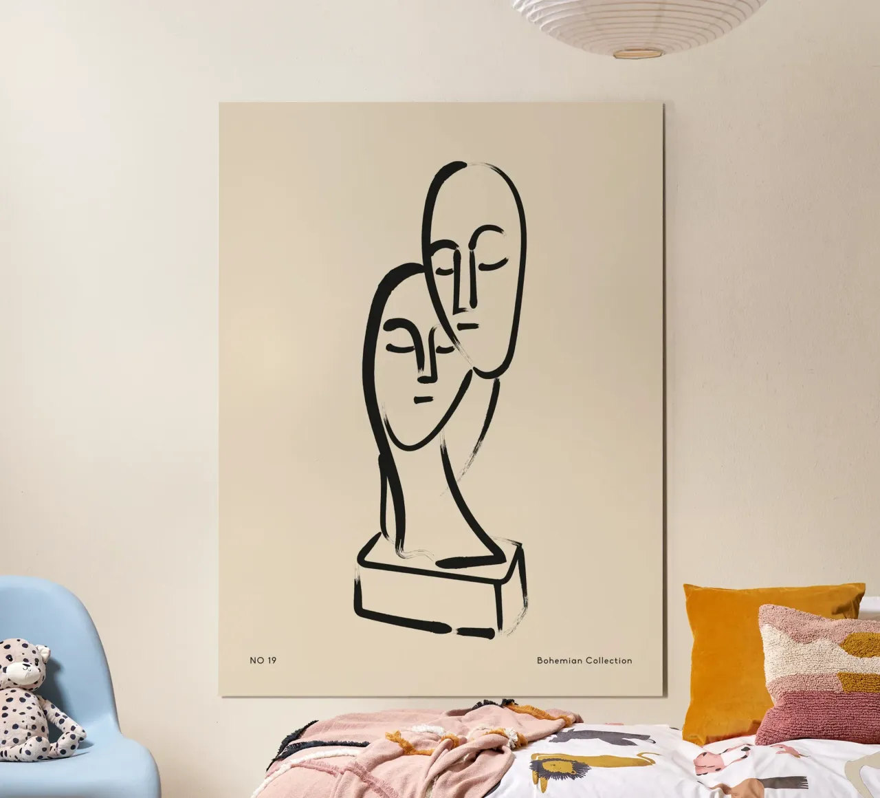 Pure Contour No 04 poster con telaio in plastica da treechild