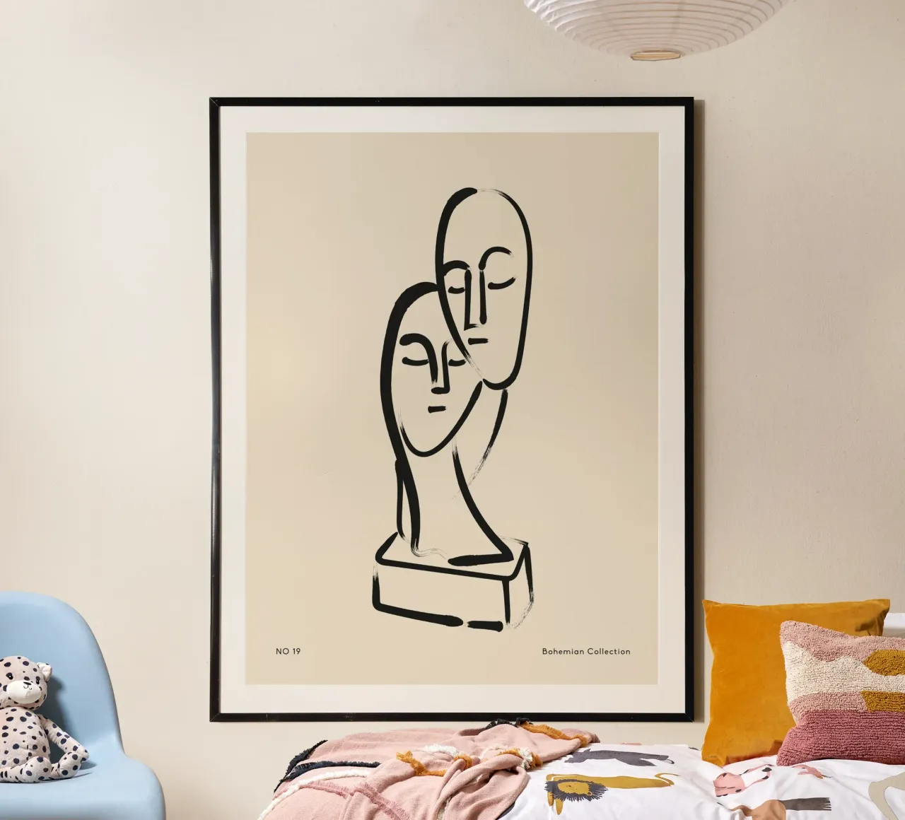 Pure Contour No 04 poster con telaio in plastica da treechild